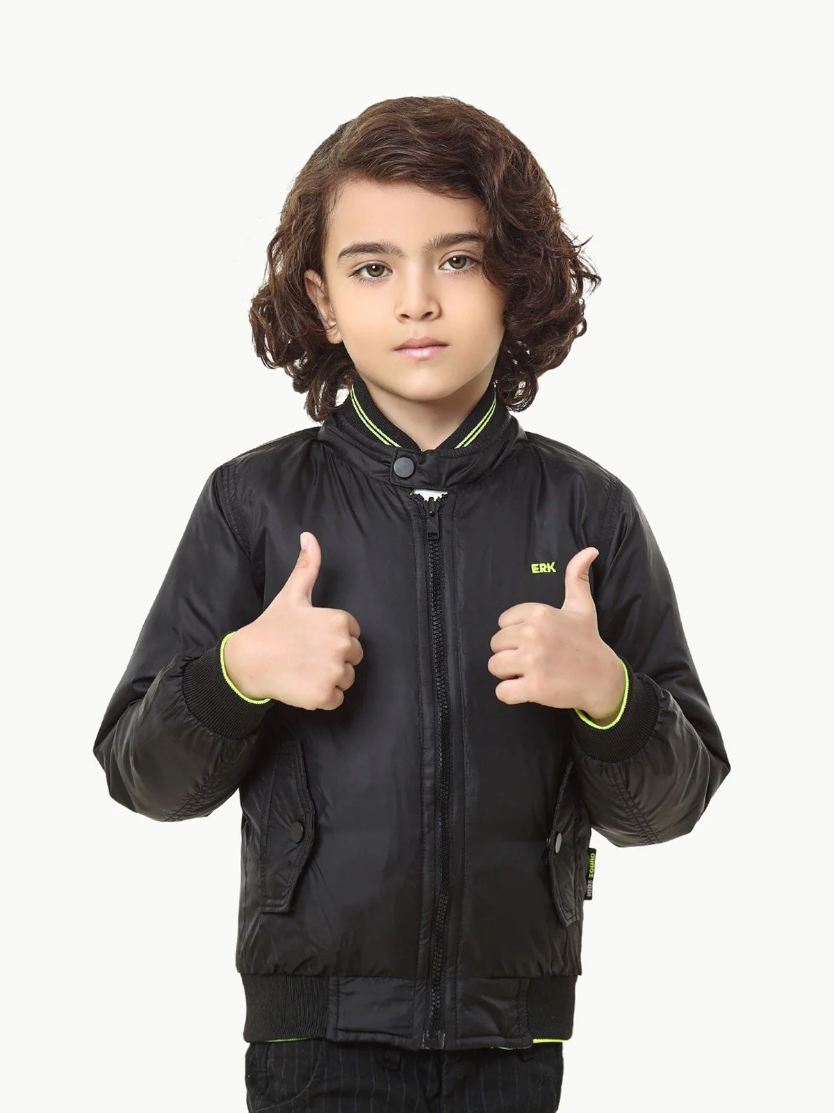 Boy's Black Neon Reversible Jacket - EBTJP22-001