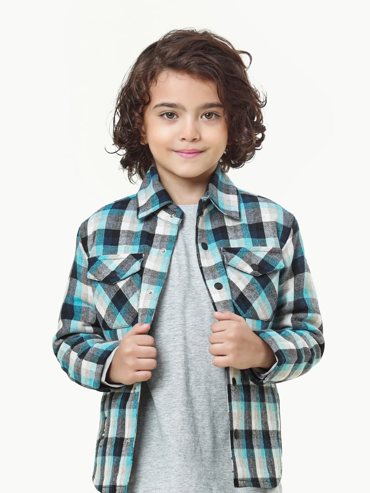 Boy's Blue & White Jacket - EBTJ22-002