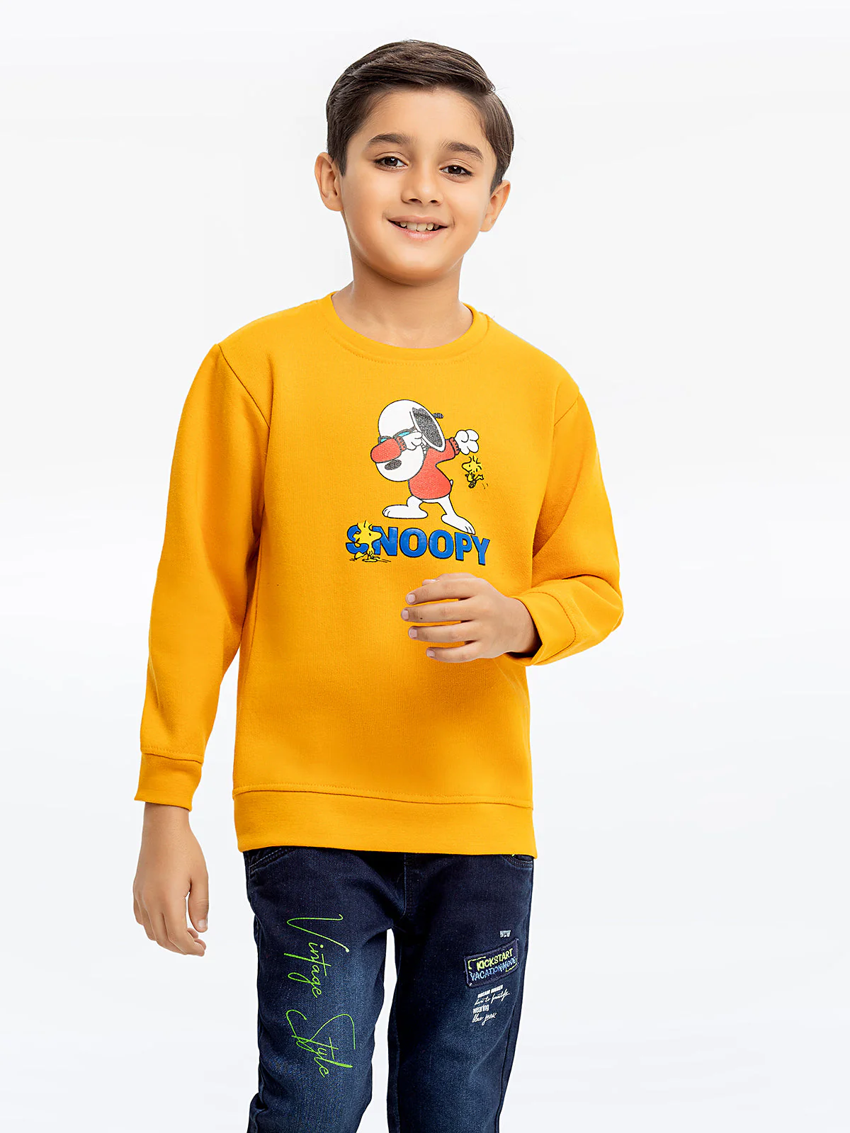 Boy's Mustard Sweatshirt - EBTSS23-016