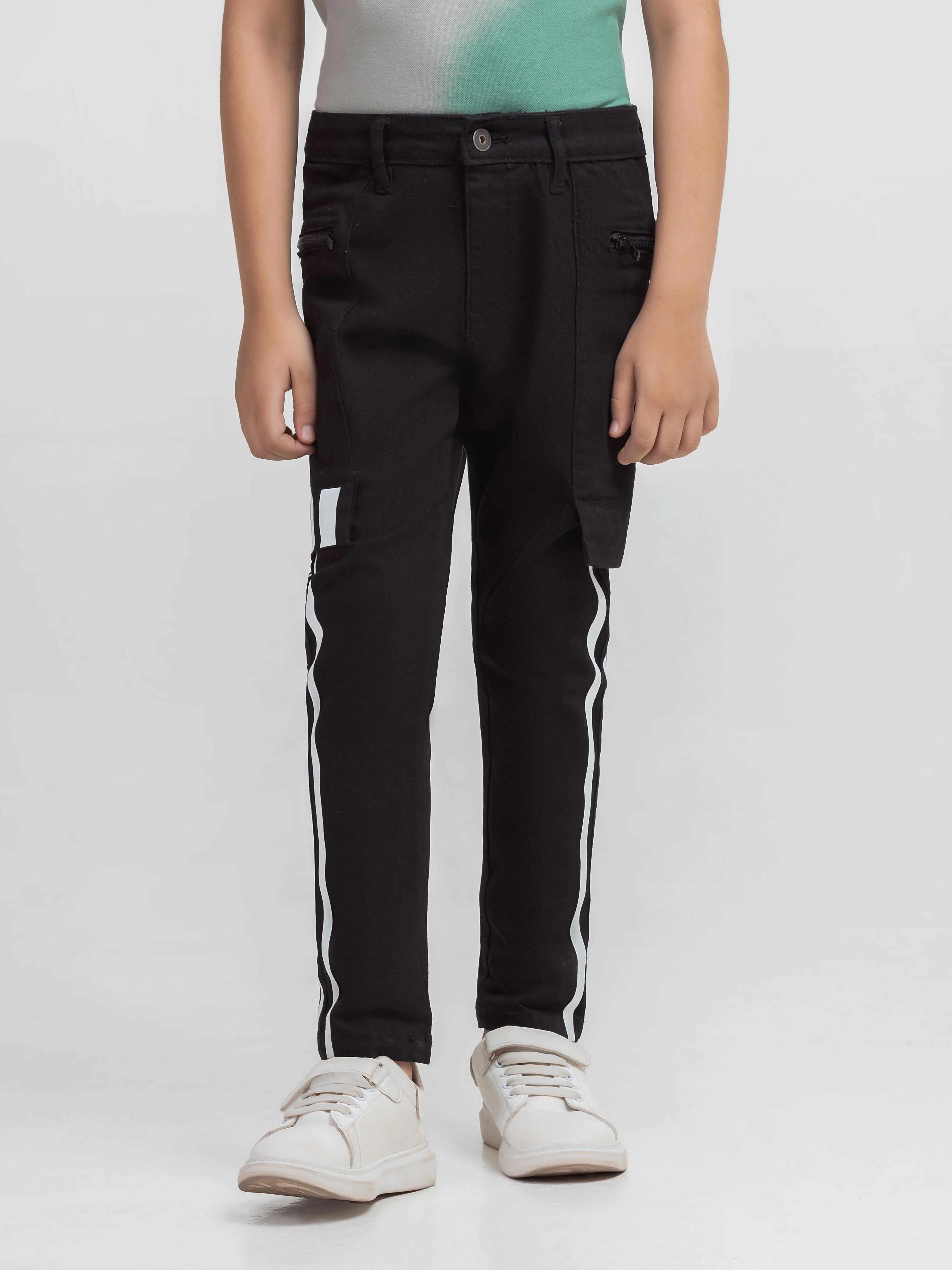Boy's Black Denim Pant - EBBDP5-042