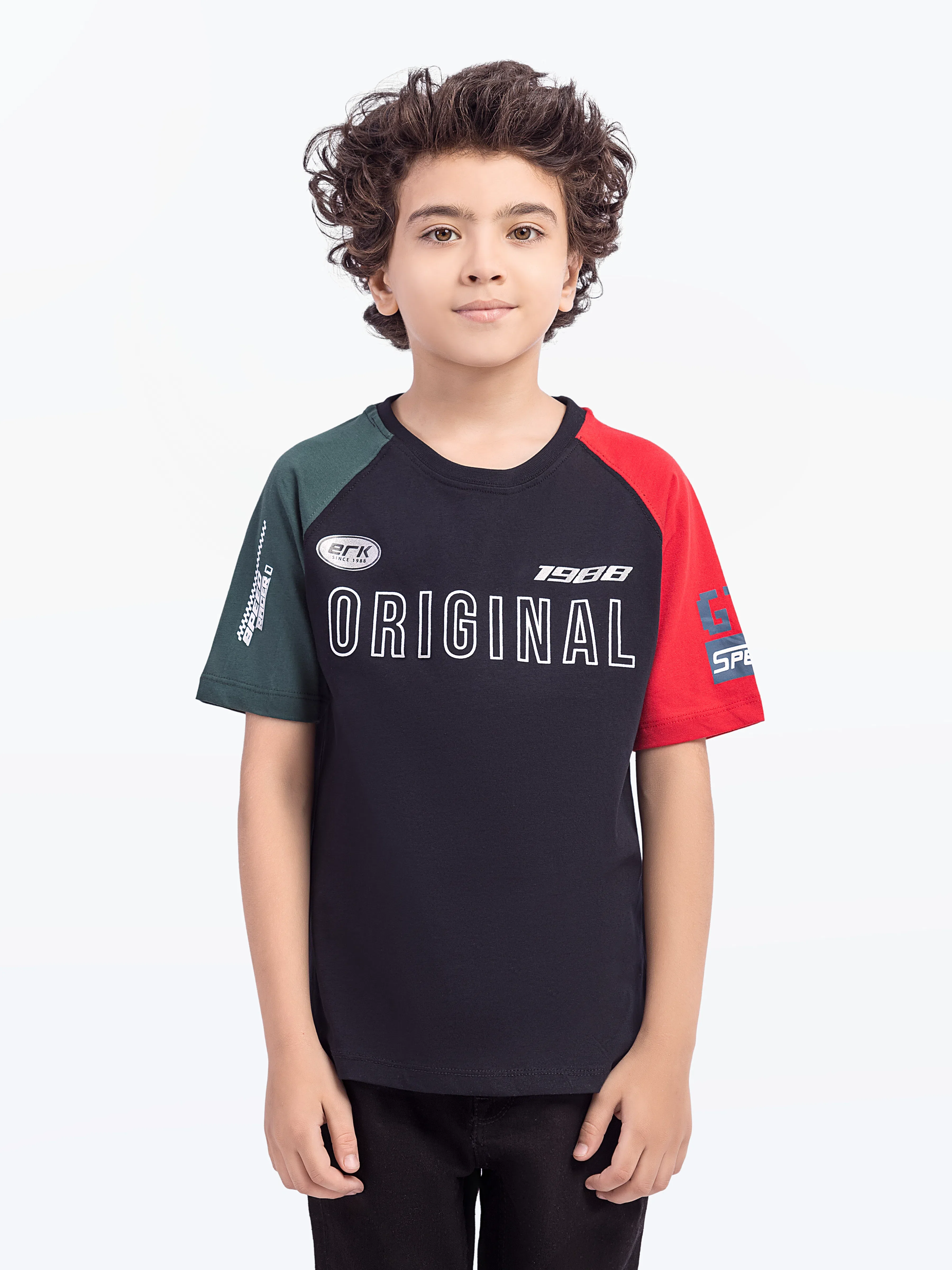 Boy's Black T-Shirt - EBTTS5-022