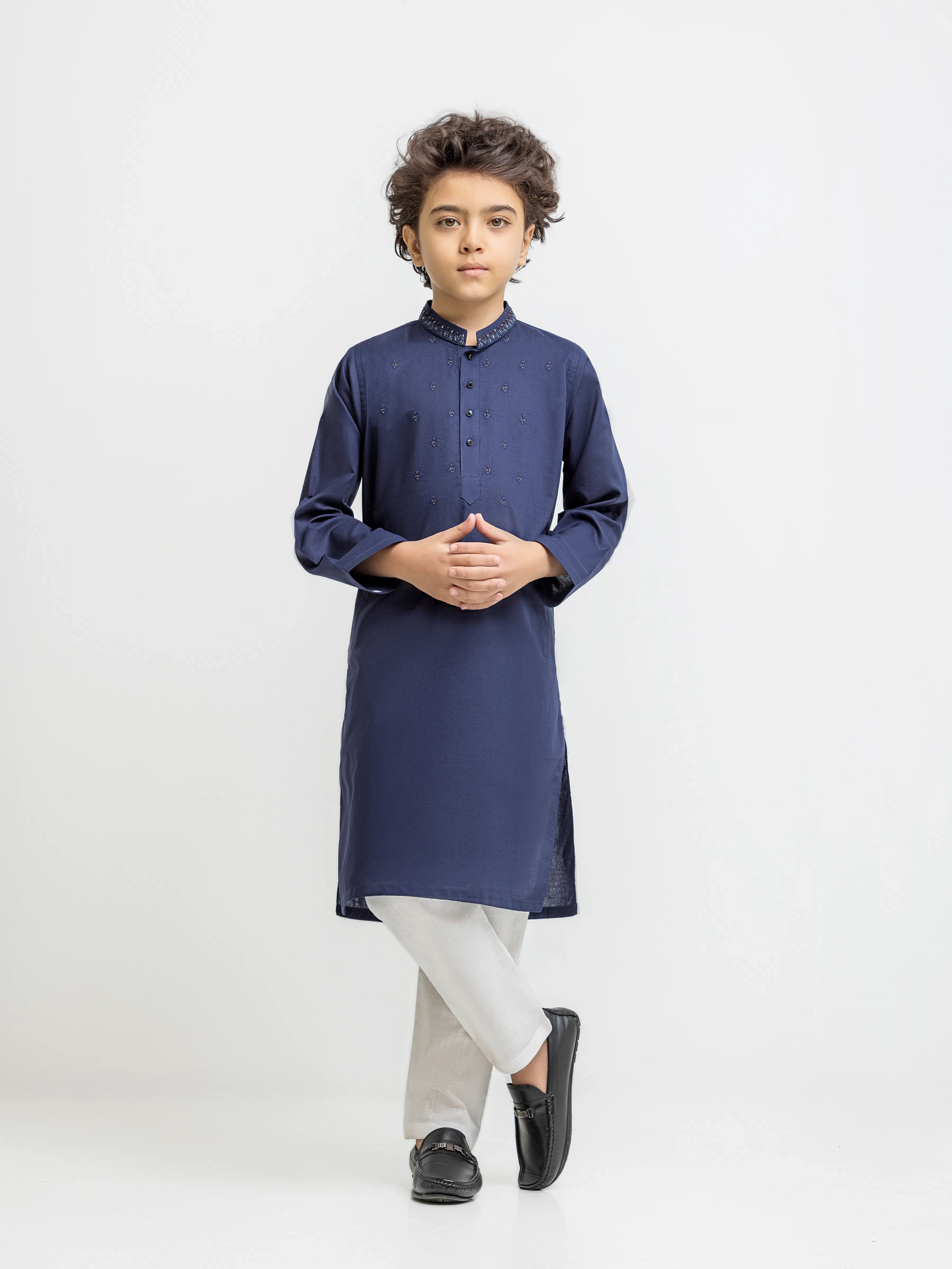 Boy's Blue Kurta - EBTKC5-032