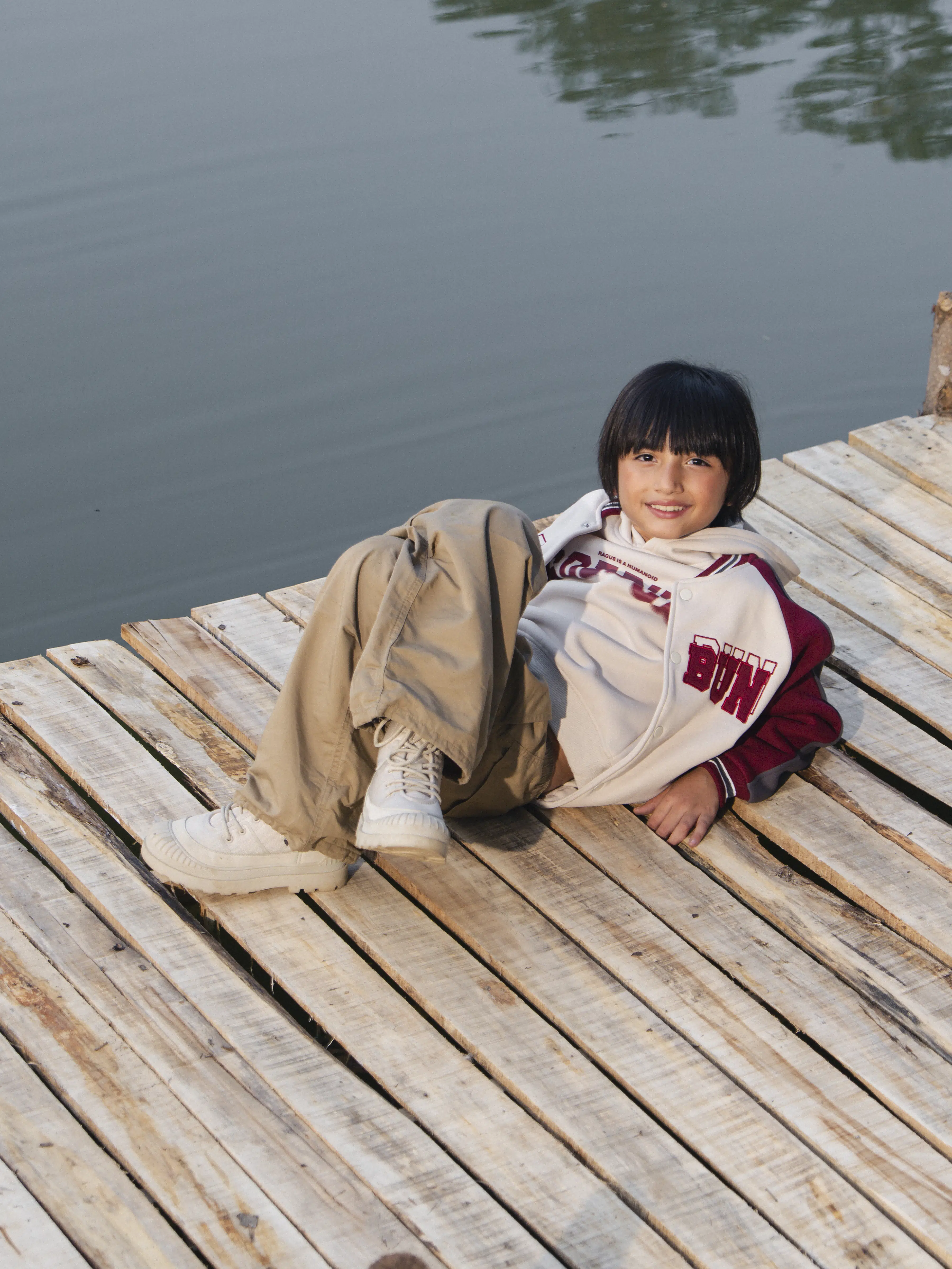 Boy's Cream Multi Jacket - EBTJK5-001-2P