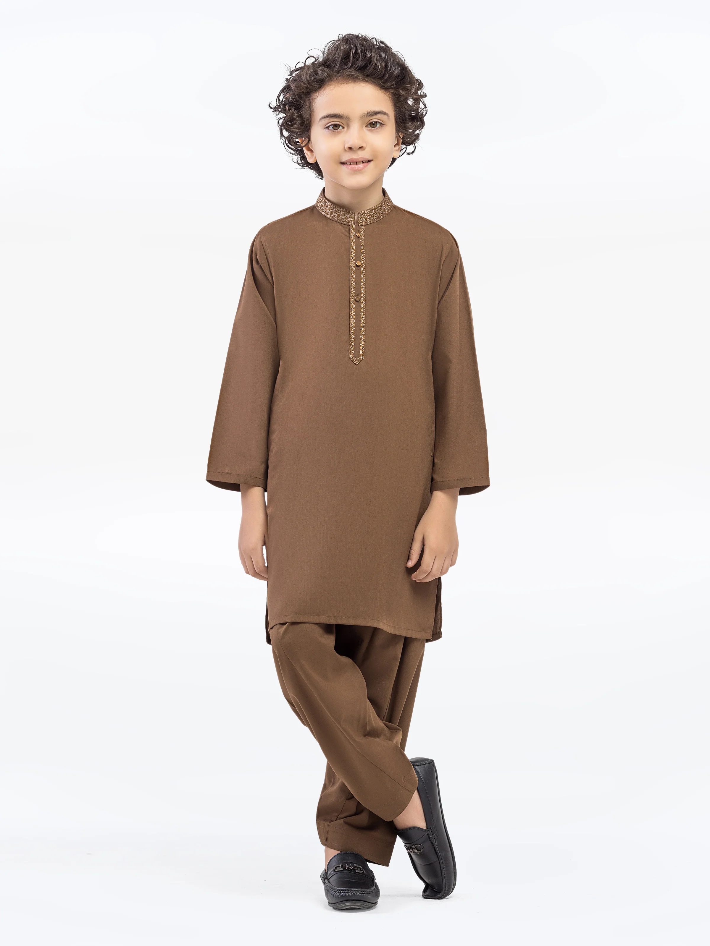 Boy's Mehndi Kurta Shalwar - EBTKS5-4040
