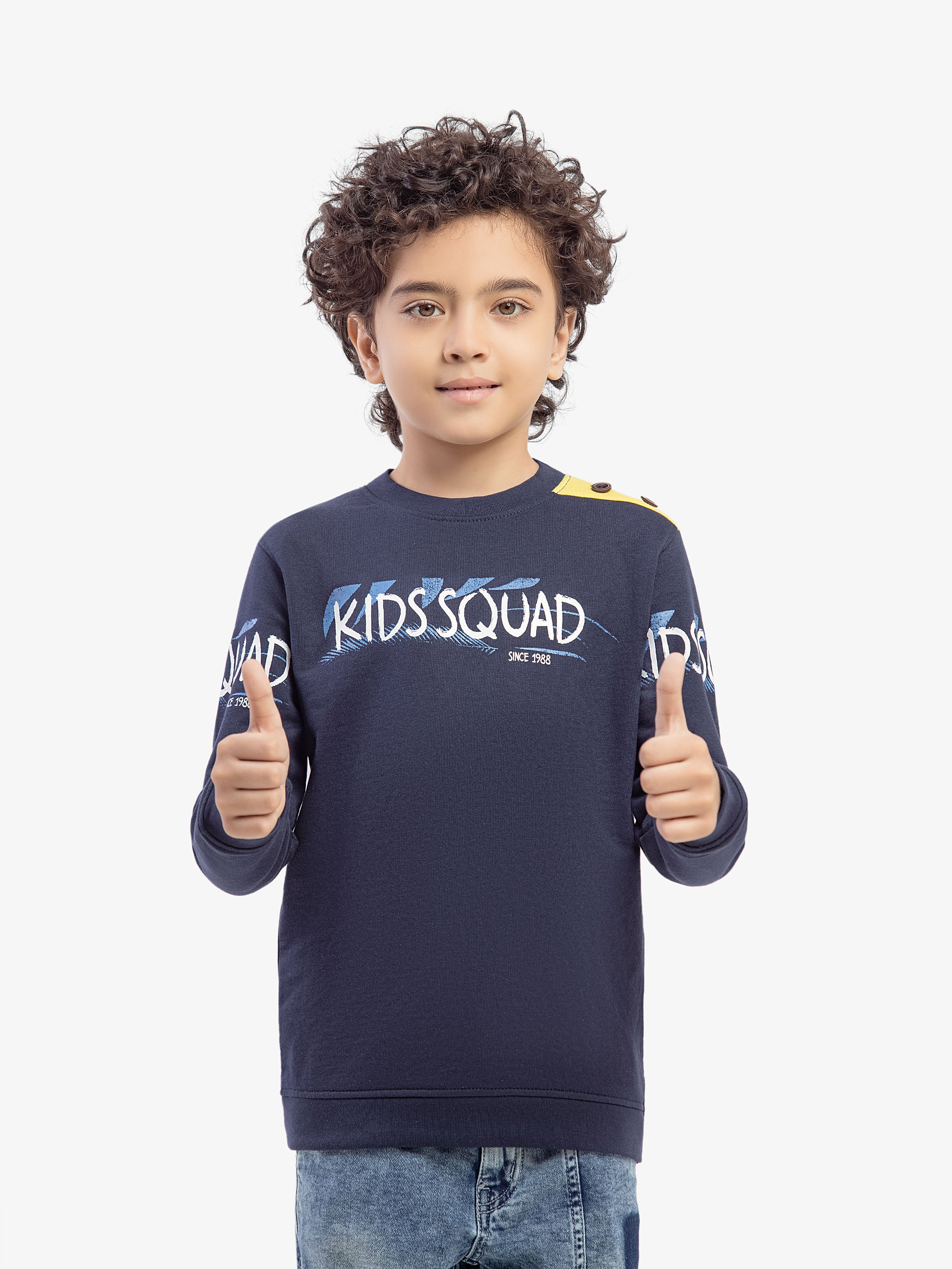 Boy's Navy Sweatshirt - EBTSS5-004