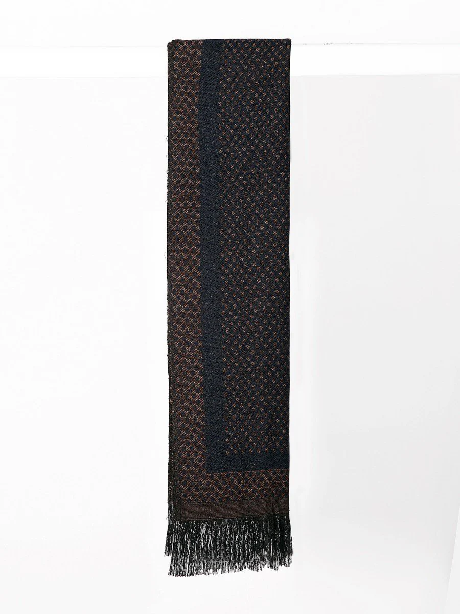 Men's Navy Gold Muffler - EAMM20-009