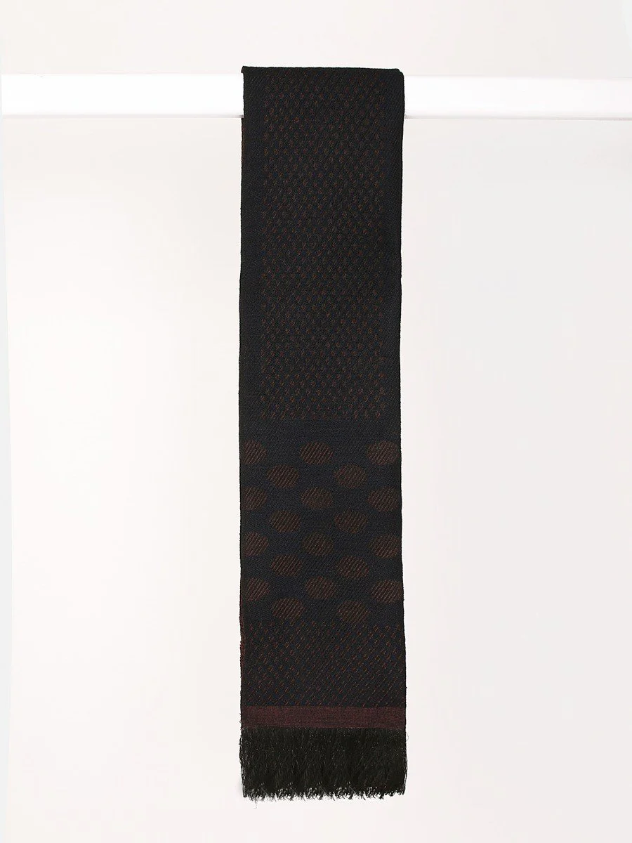 Men's Navy Maroon Muffler - EAMM20-011
