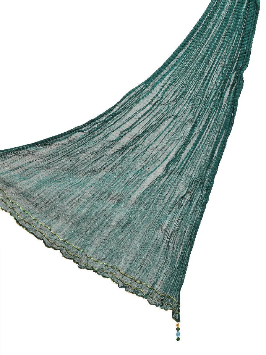 Women's Sea Green Dupatta - EAWD20-001
