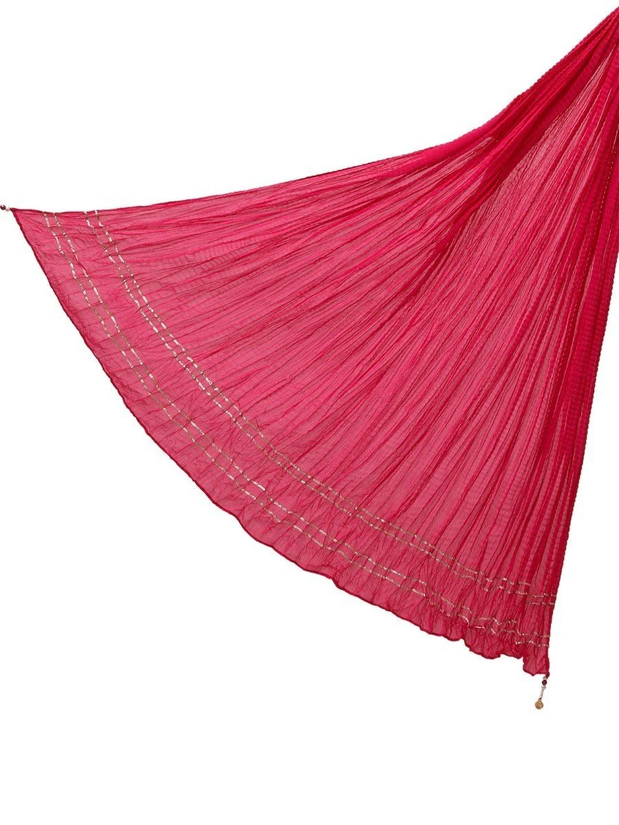Women's Bright Pink Dupatta - EAWD20-033