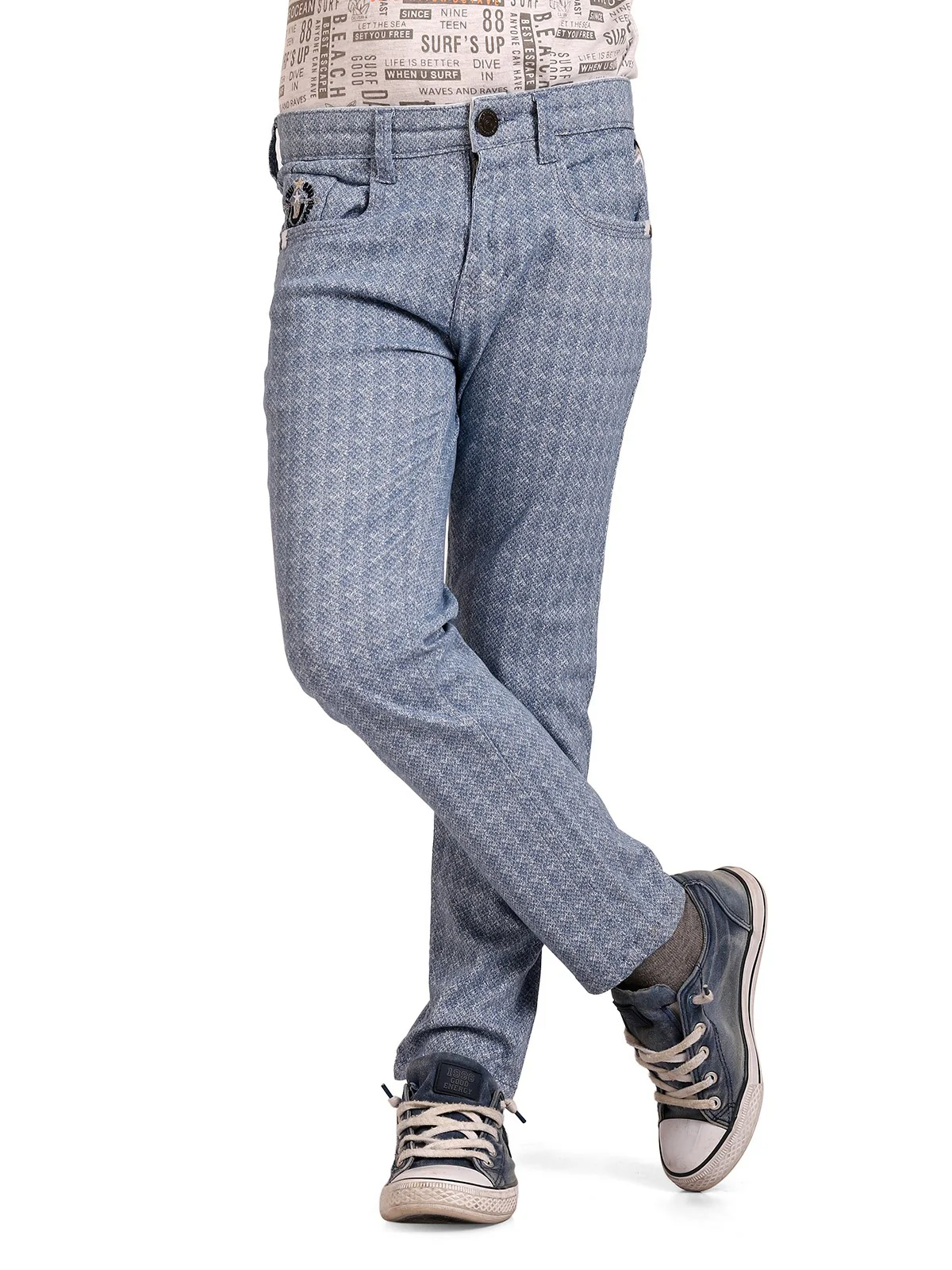 Boy's Blue Chino Pant - EBBCP19-007