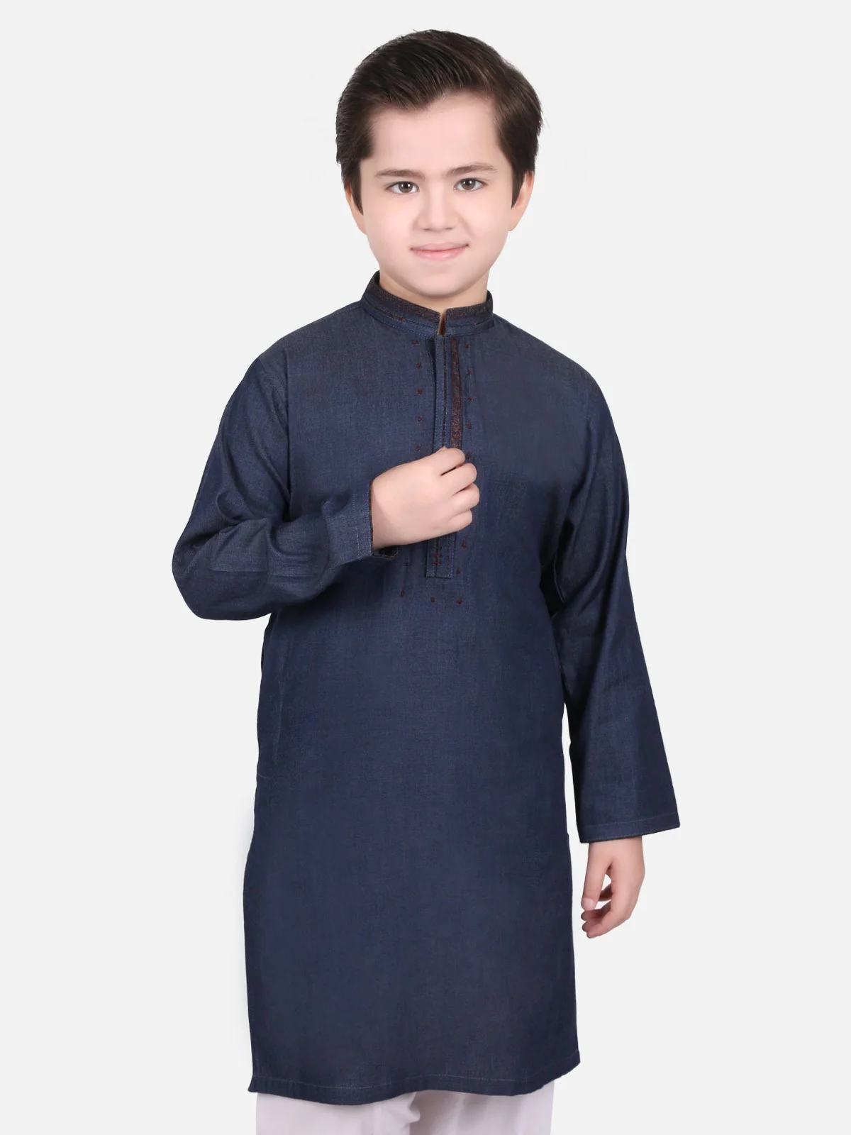 Boy's Blue Kurta - EBTK18-3547