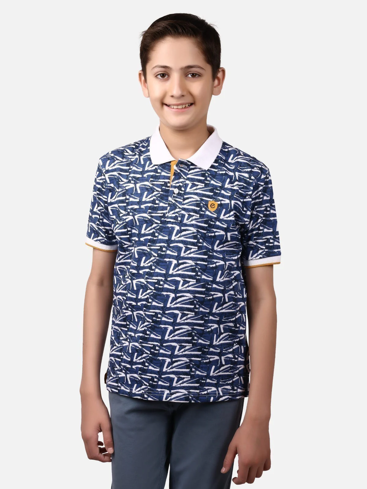 Boy's Blue Polo Shirt - EBTPS19-010
