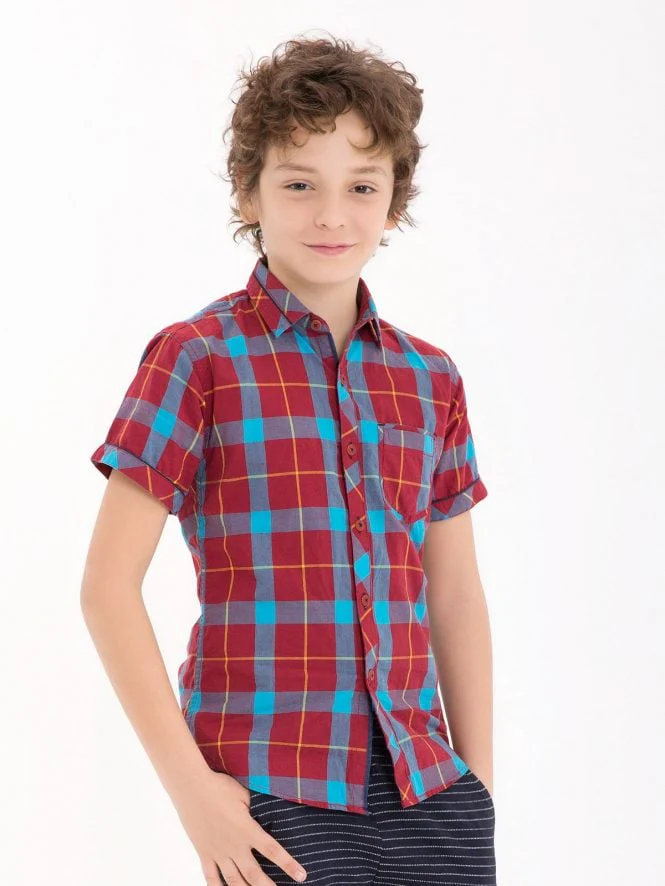 Boy's Maroon Shirt - EBTS18-27129