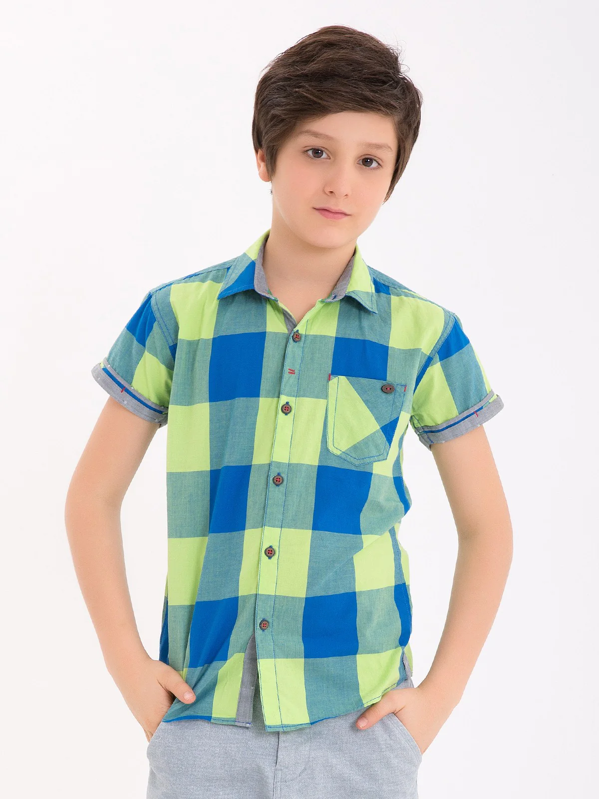 Boy's Green Shirt - EBTS18-27132