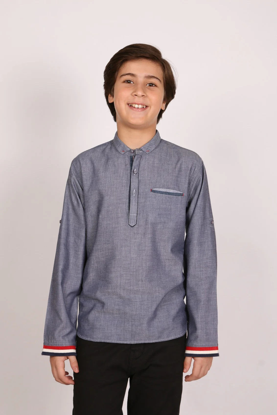 Boy's Denim Blue Shirt - EBTS20-27248