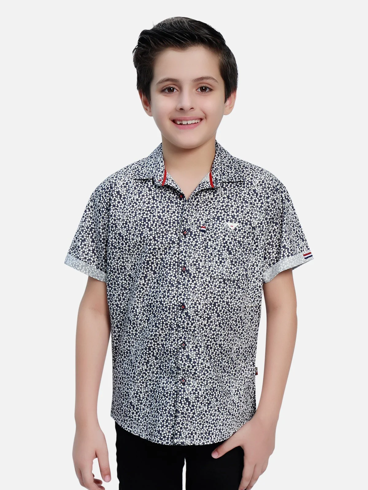 Boy's Black & White Shirt - EBTS20-27284