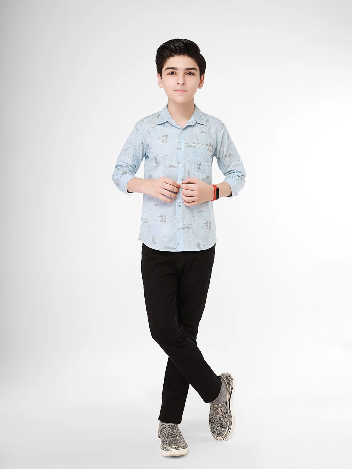 Boy's Sky Blue Shirt - EBTS21-27337