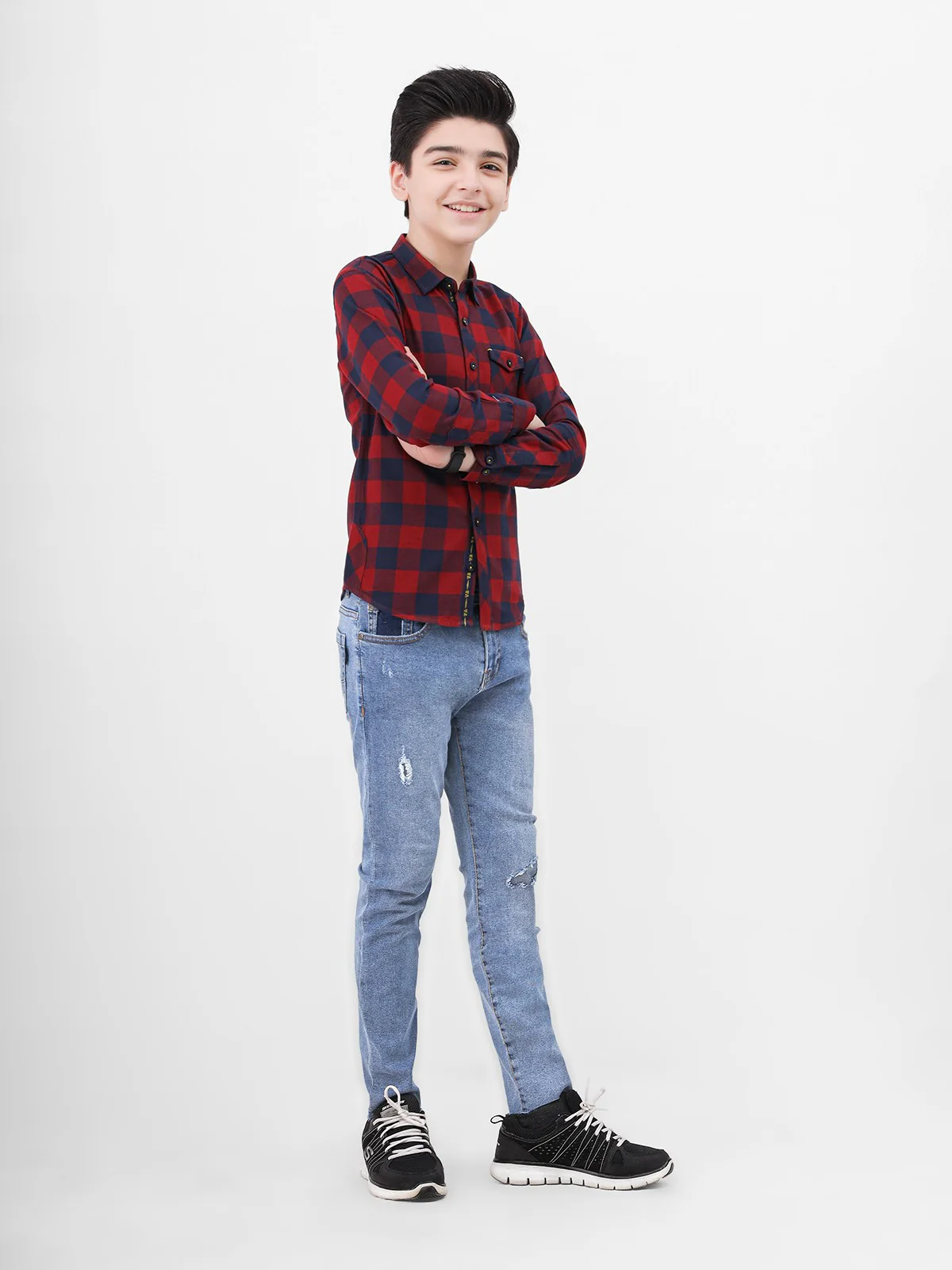 Boy's Maroon Shirt - EBTS21-27354
