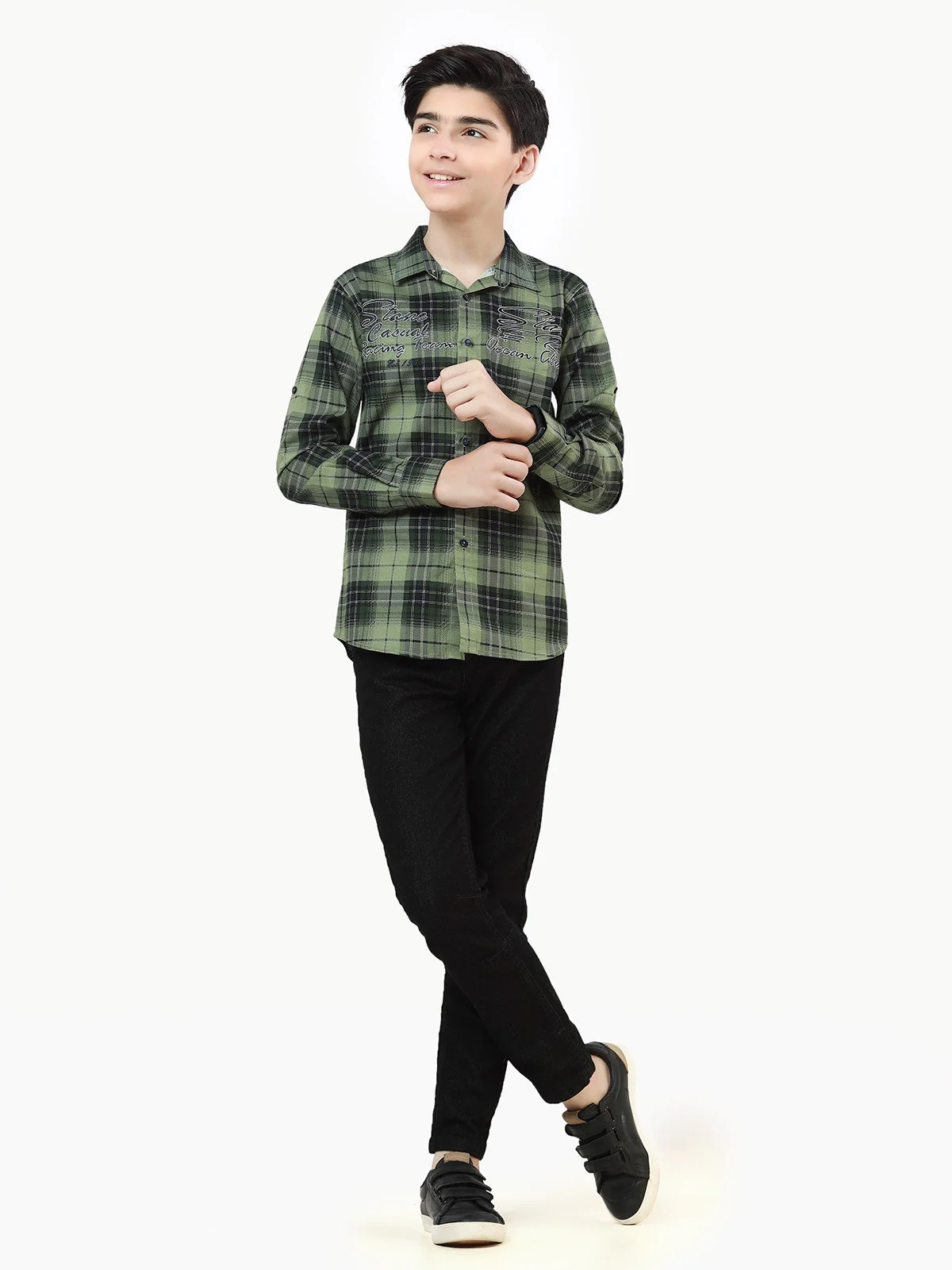 Boy's Green Shirt - EBTS22-27393