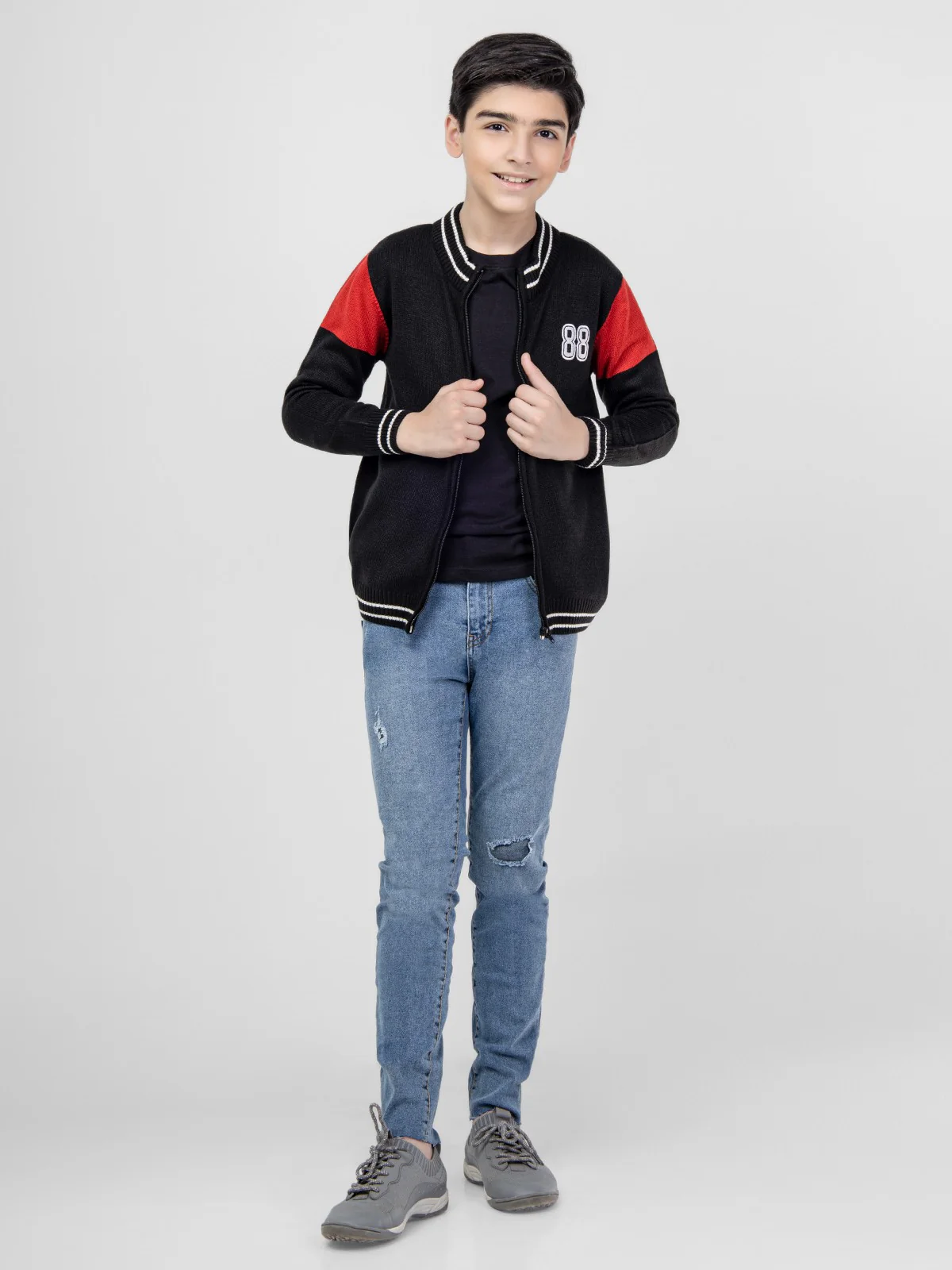Boy's Black Sweater - EBTSWT21-002