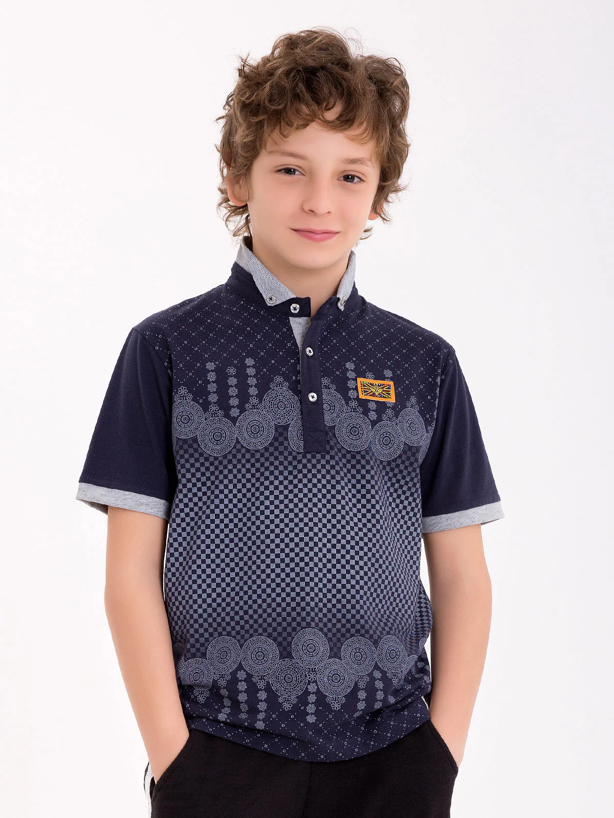 Boy's Navy Blue T-Shirt - EBTTS18-2436
