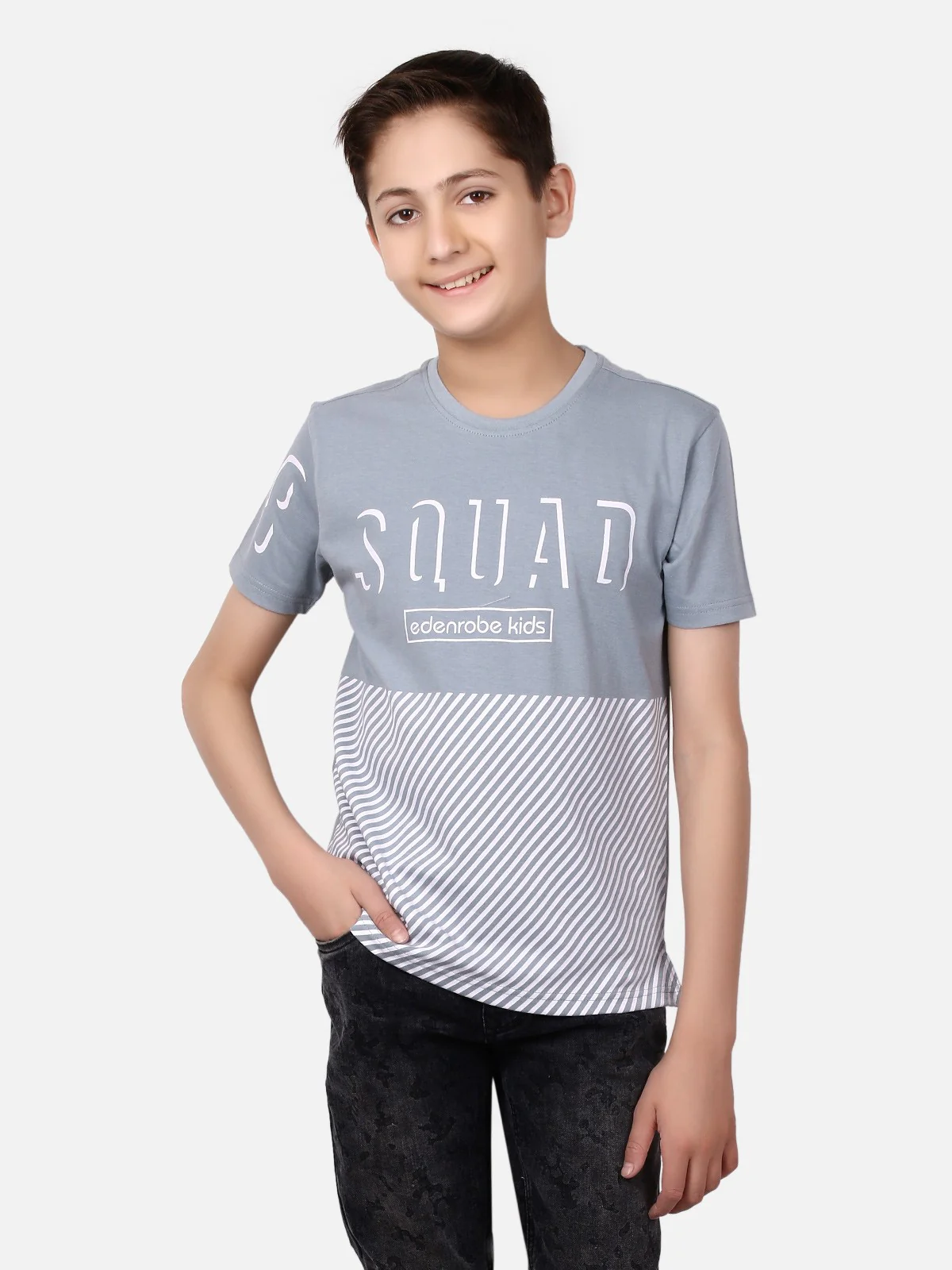 Boy's Grey T-Shirt - EBTTS19-003