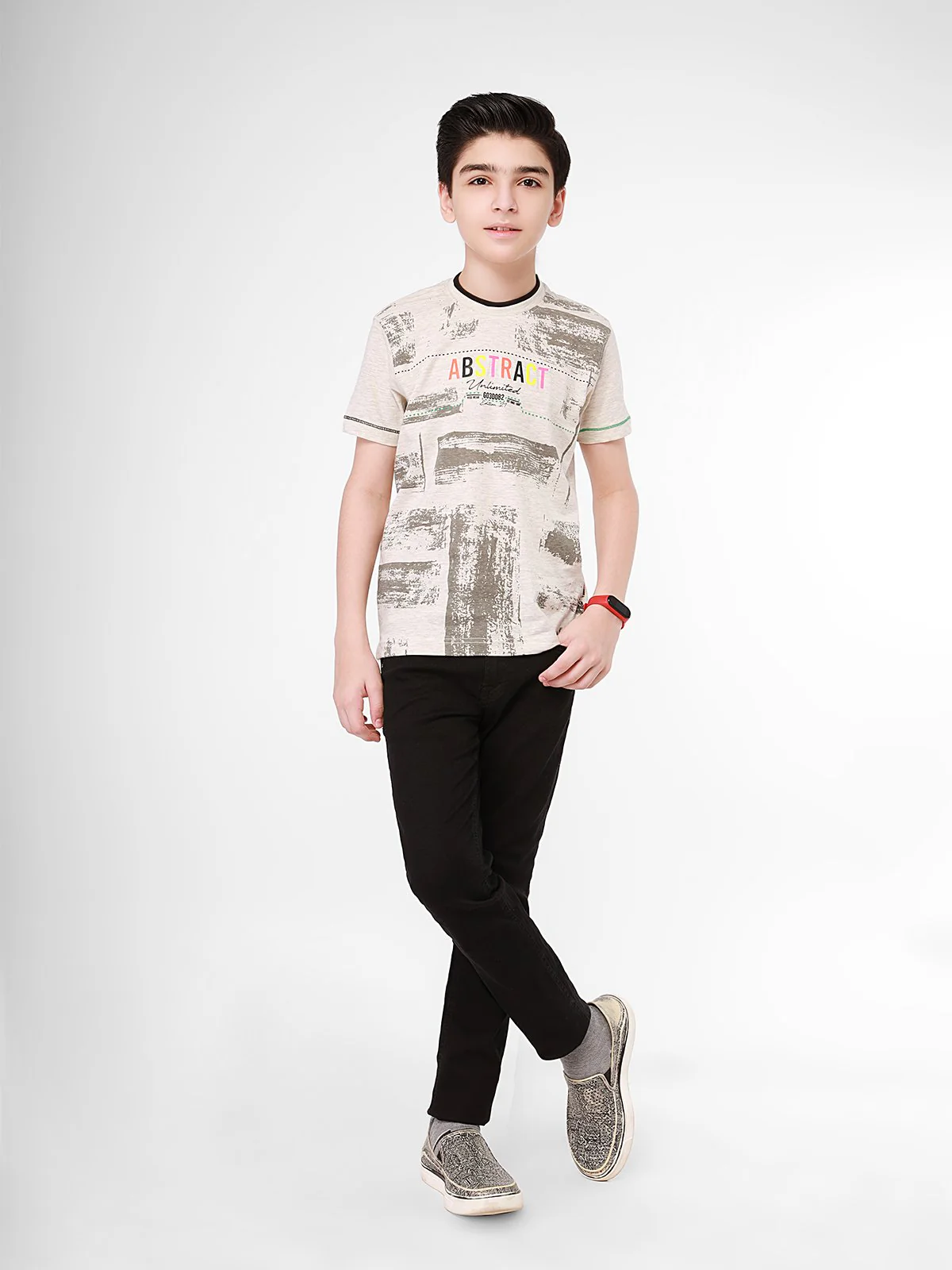 Boy's Oatmeal T-Shirt - EBTTS21-015