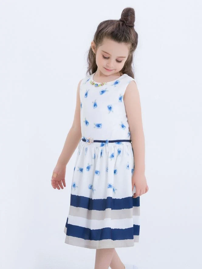Girl's Cream Frock - EGTF18S-0747