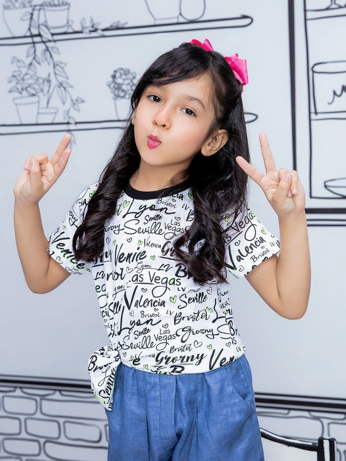 Girl's White Top - EGTK21-008