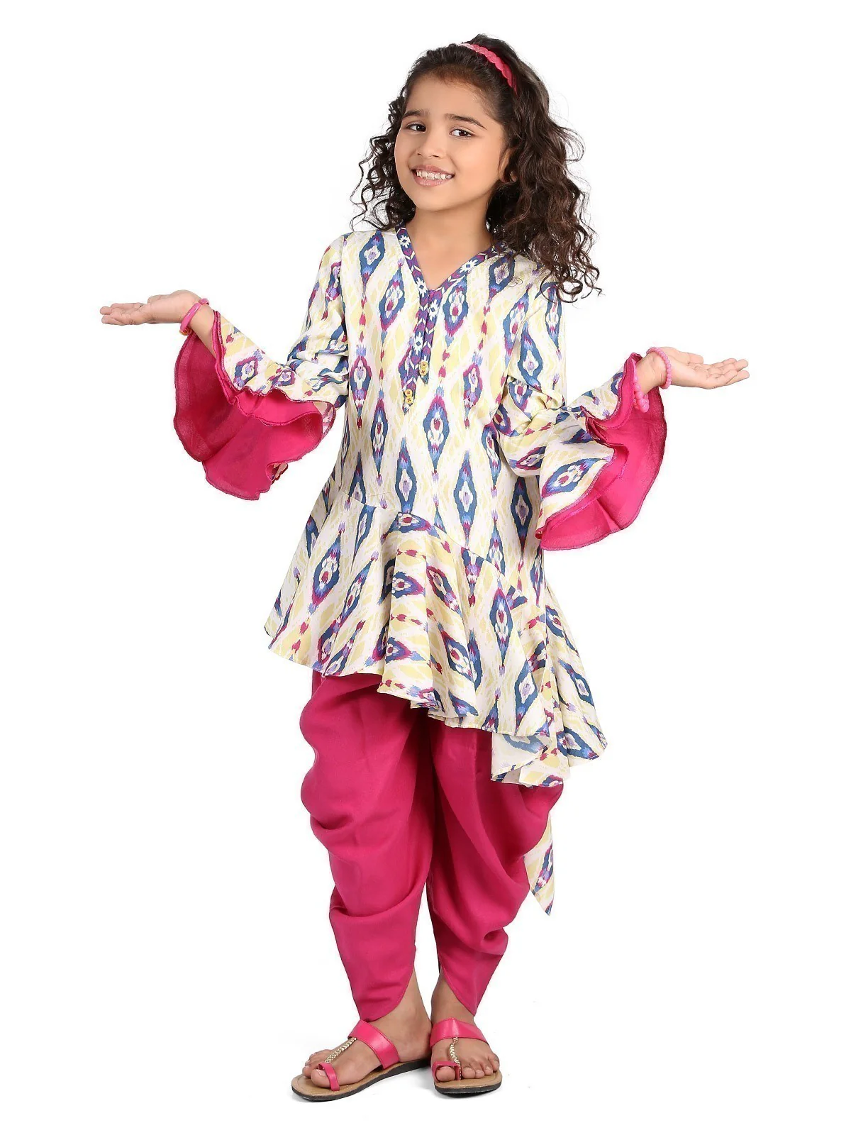 Girl's White Multi Pret - EGTKP19-70163 (2-Pcs)