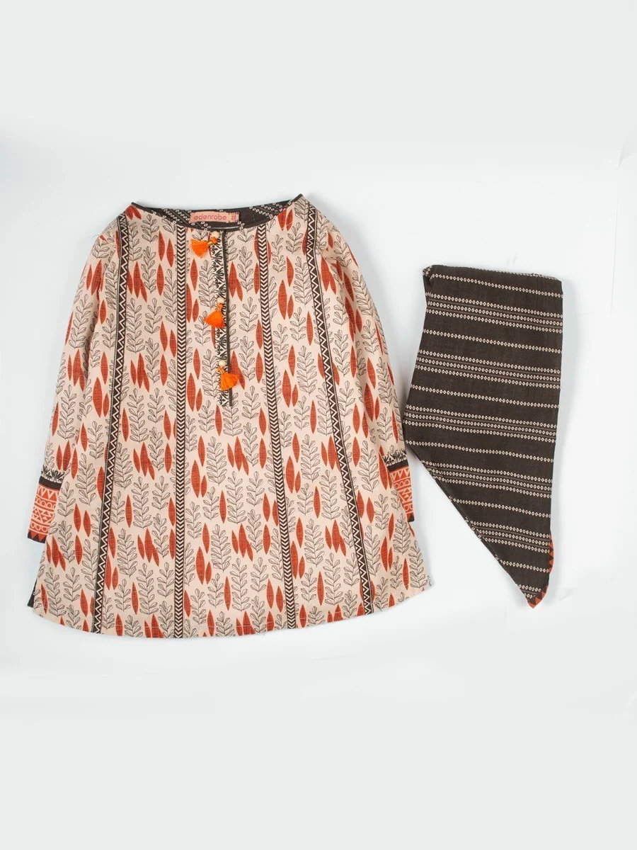 Girl's Beige Pret - EGTKP20-70247 (2-Pcs)