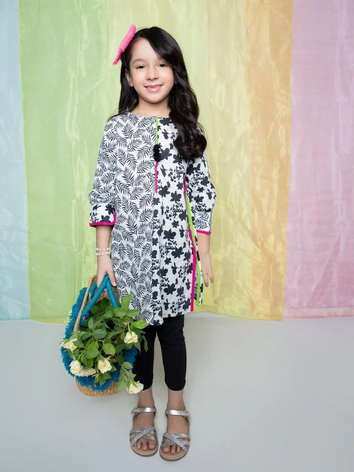 Girl's White & Black Pret - EGTKP21-70279
