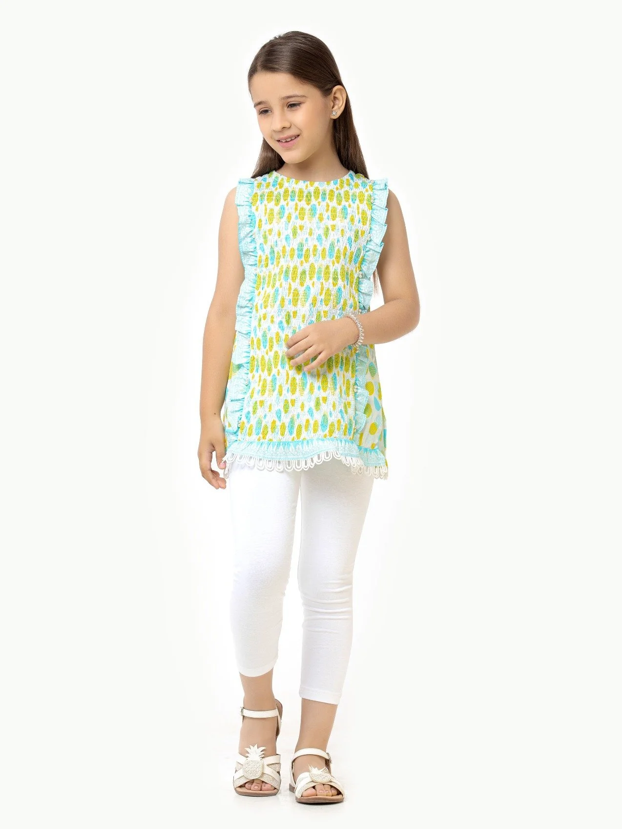 Girl's White Multi Pret - EGTKP22-70306