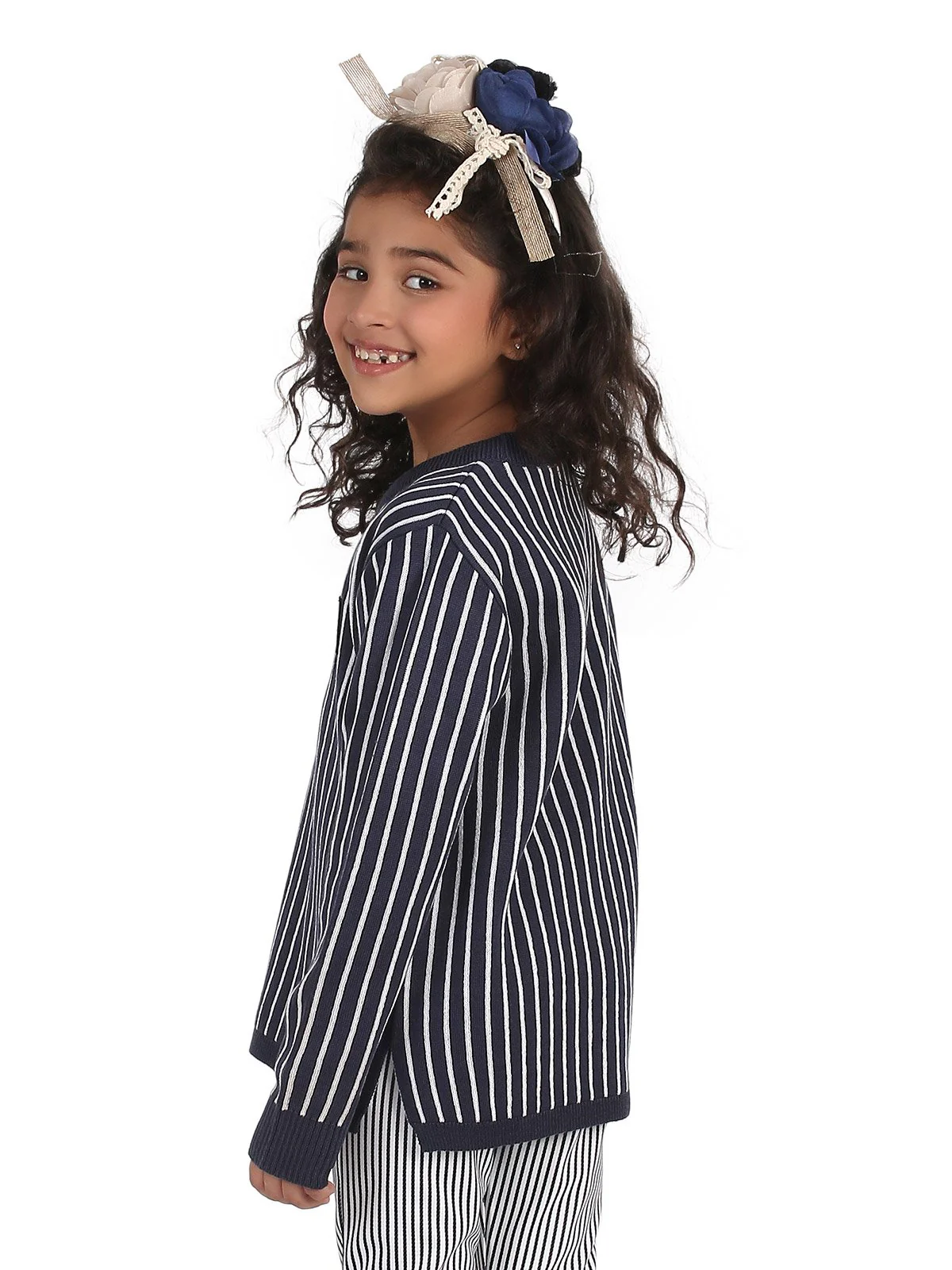 Girl's Navy Blue Sweater - EGTSWT19-006 - Image 4