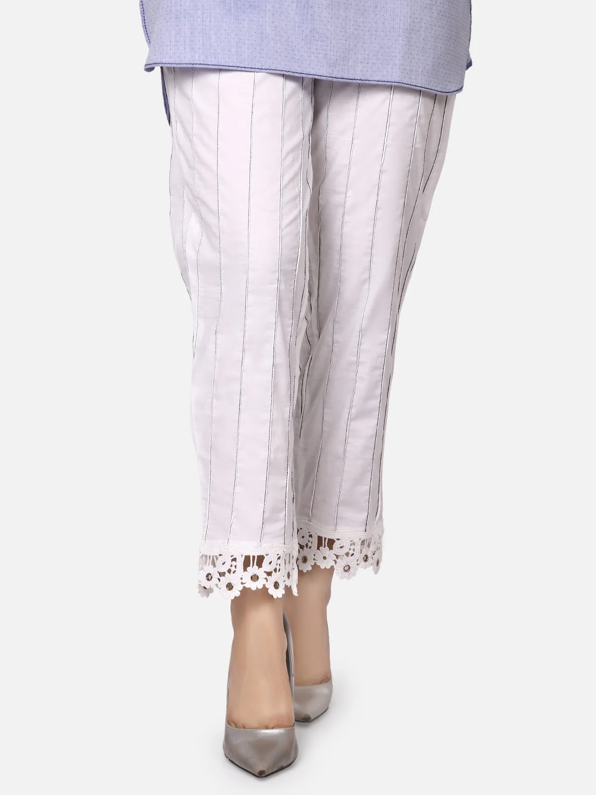 Women's White Trouser - ELBP19-76169