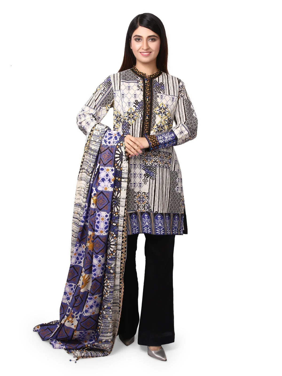 Unstitched Printed Lawn Suit - ELU19A1-19650
