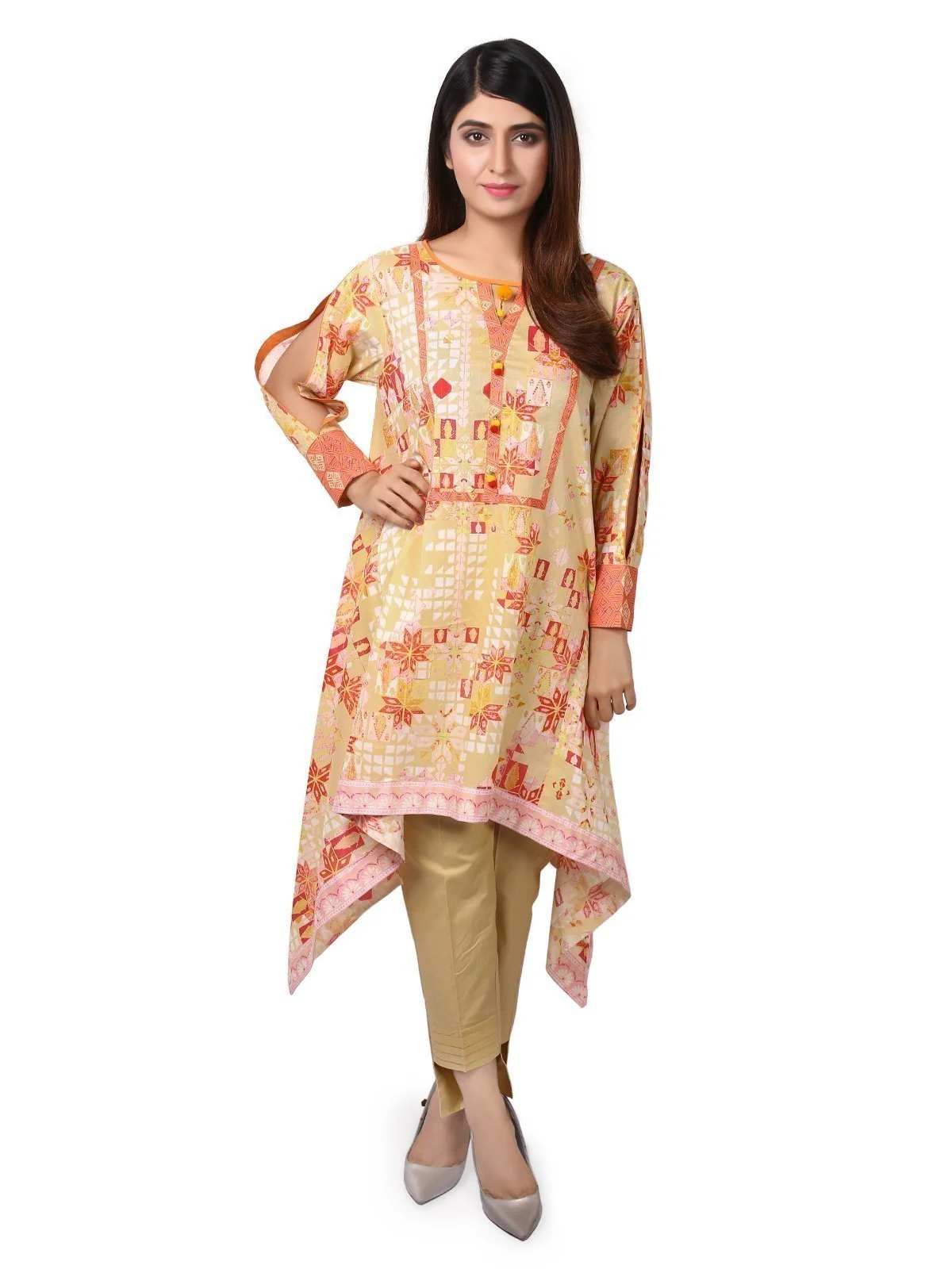 Unstitched Printed Lawn Shirt Trouser - ELU19A1-19681