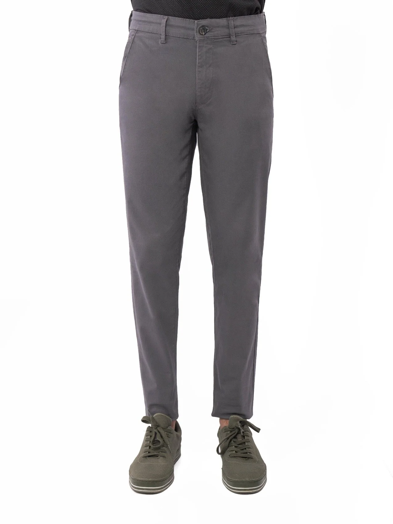 Men's Teal Grey Chino Pant - EMBCP21-004