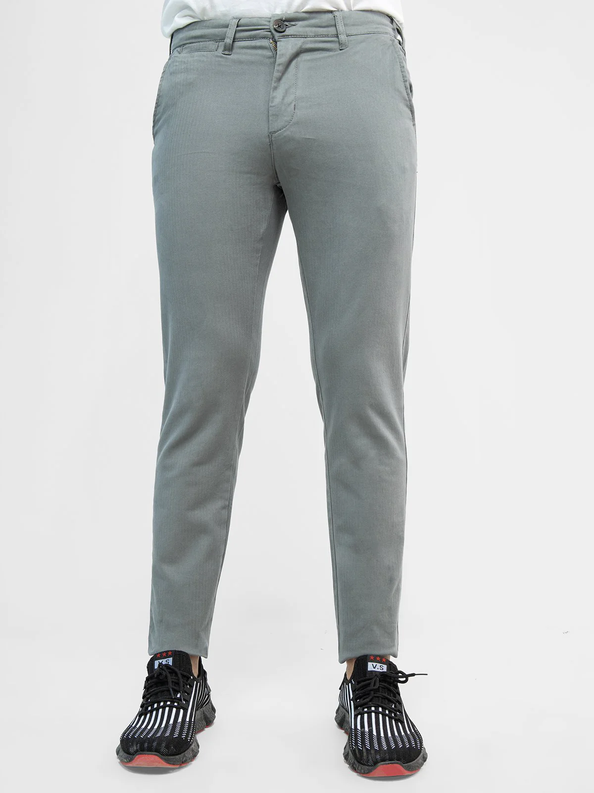 Men's Grey Chino Pant - EMBCP21-009