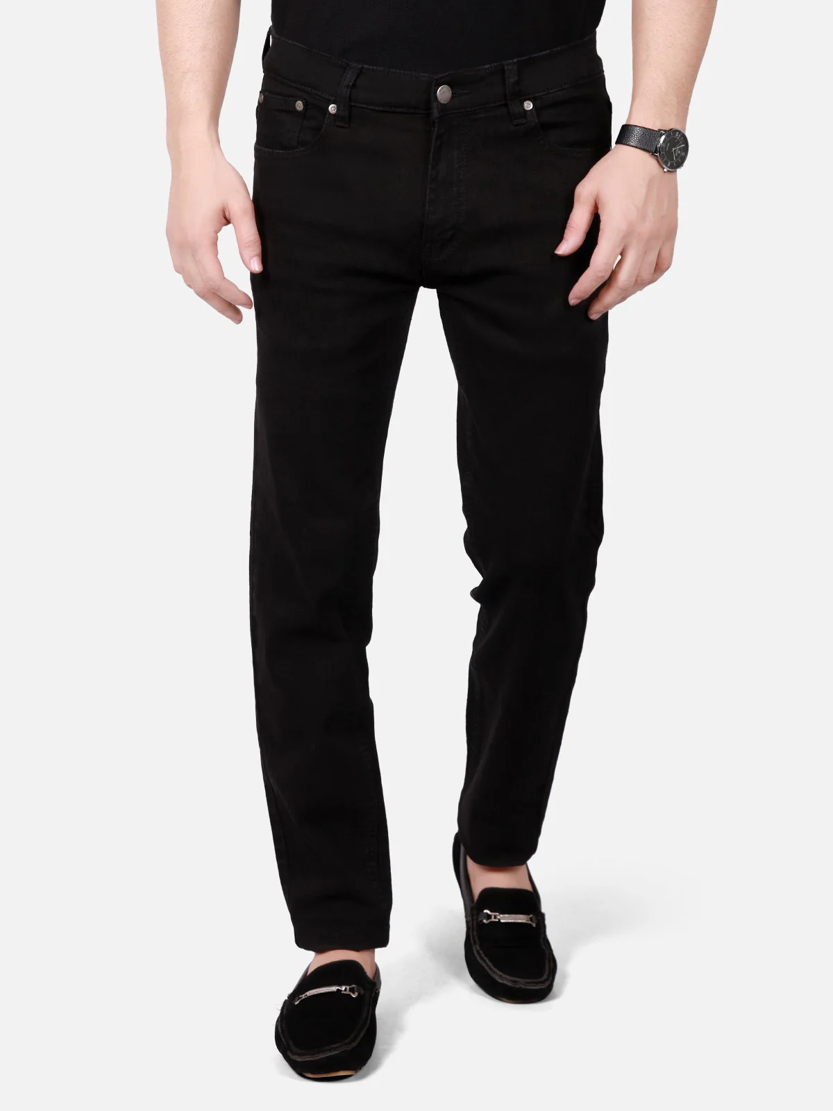 Men's Black Jeans - EMBPD18-005