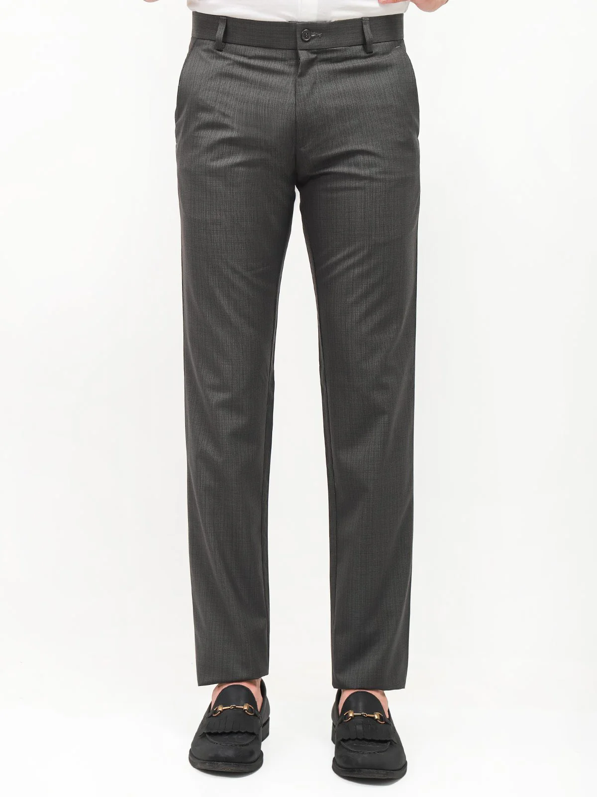 Men's Charcoal Dress Pant - EMBPF21-15220