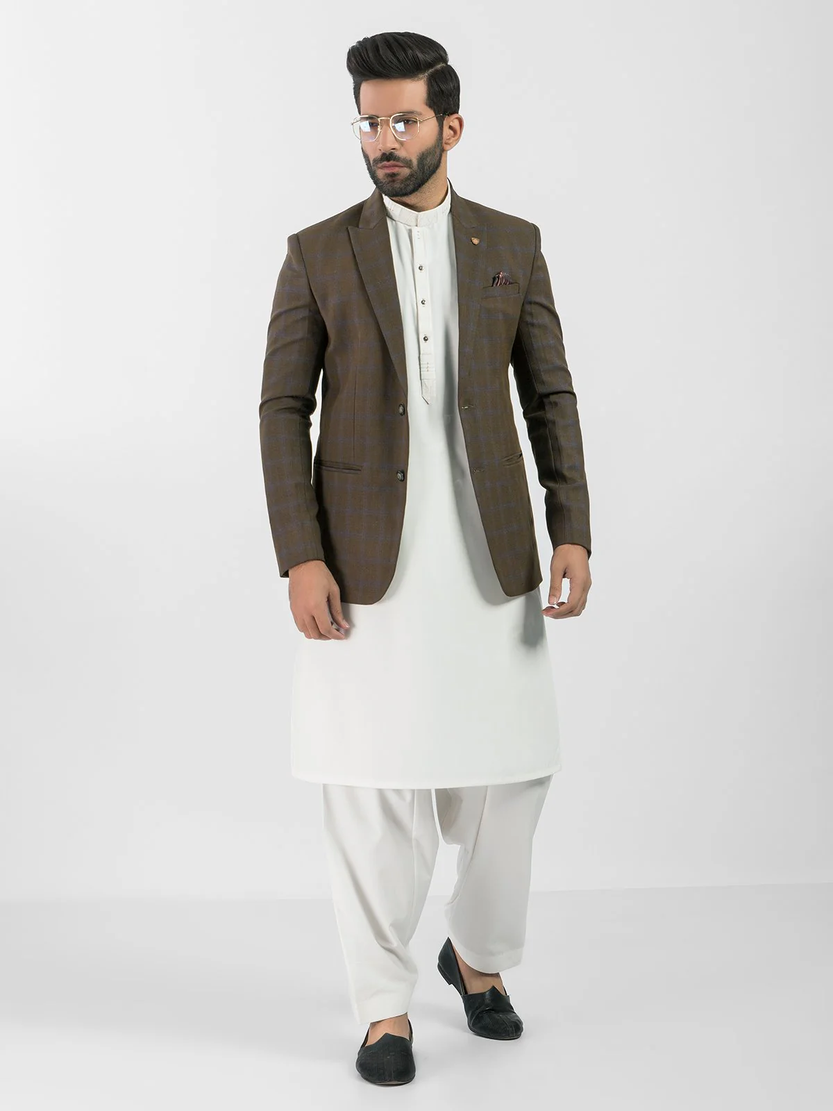 Men's Dark Olive Blazer - EMTB20-6718