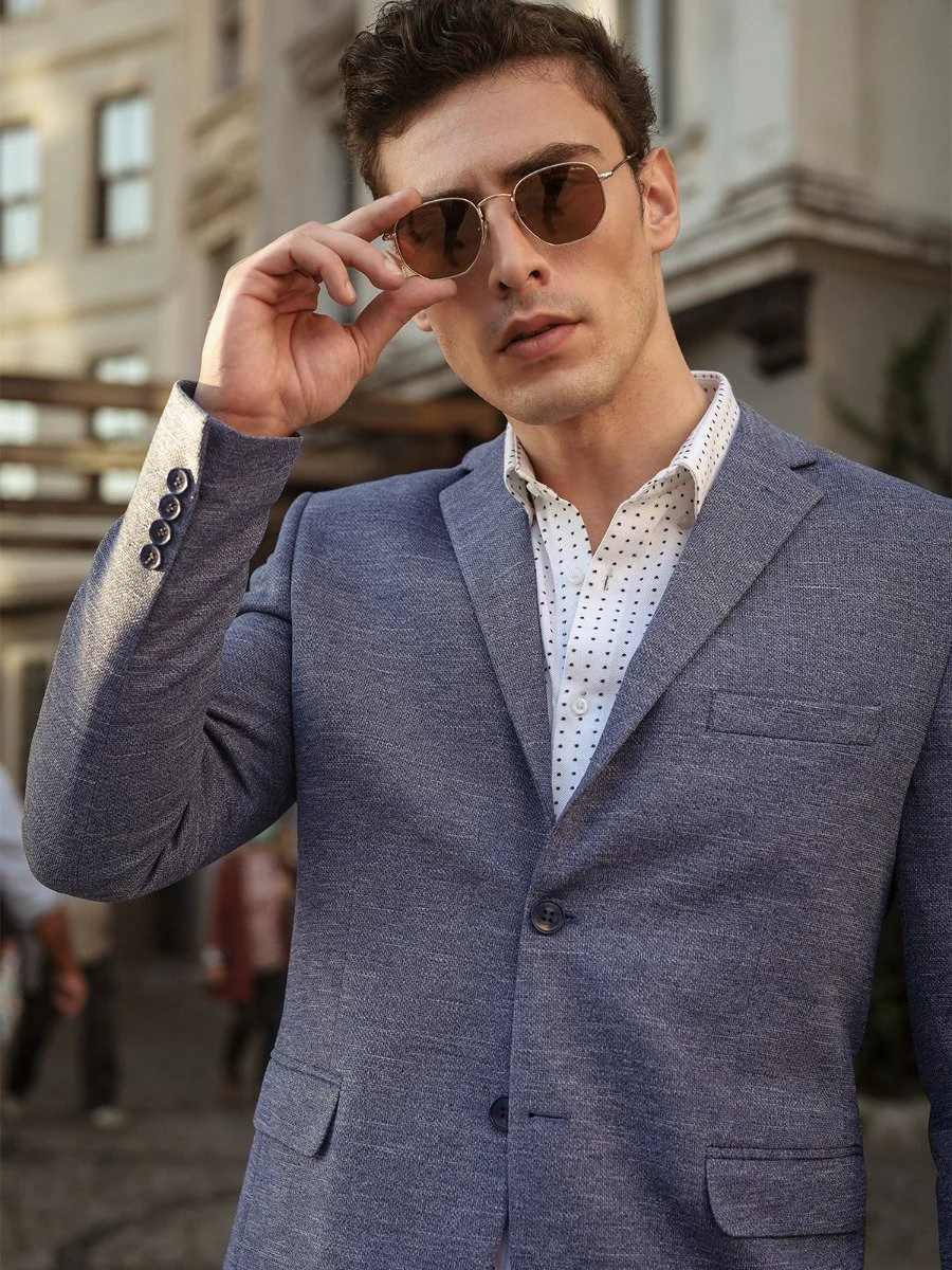 Men's Mid Blue Blazer - EMTB20-8154
