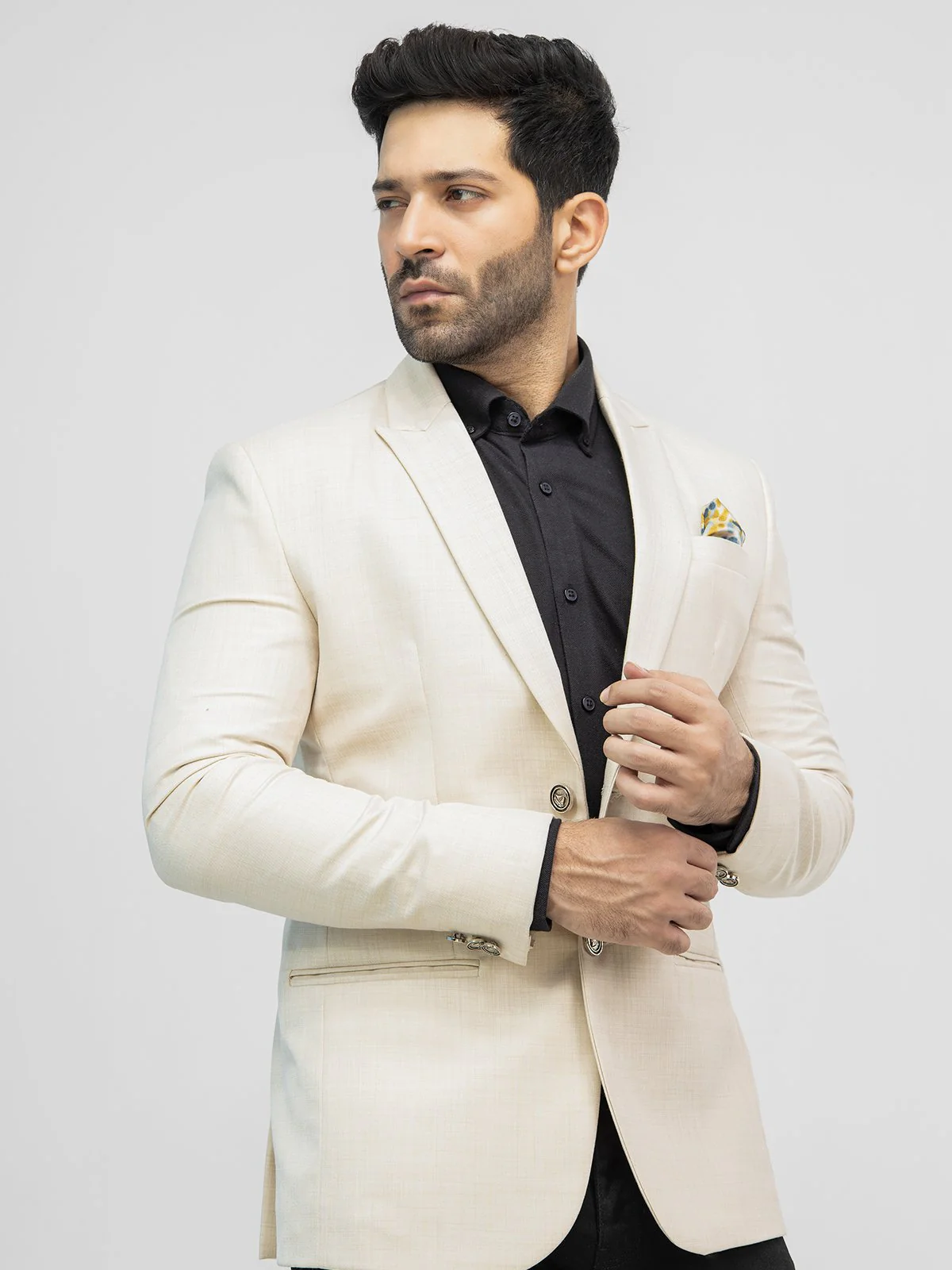 Men's Light Beige Blazer - EMTB21-6745