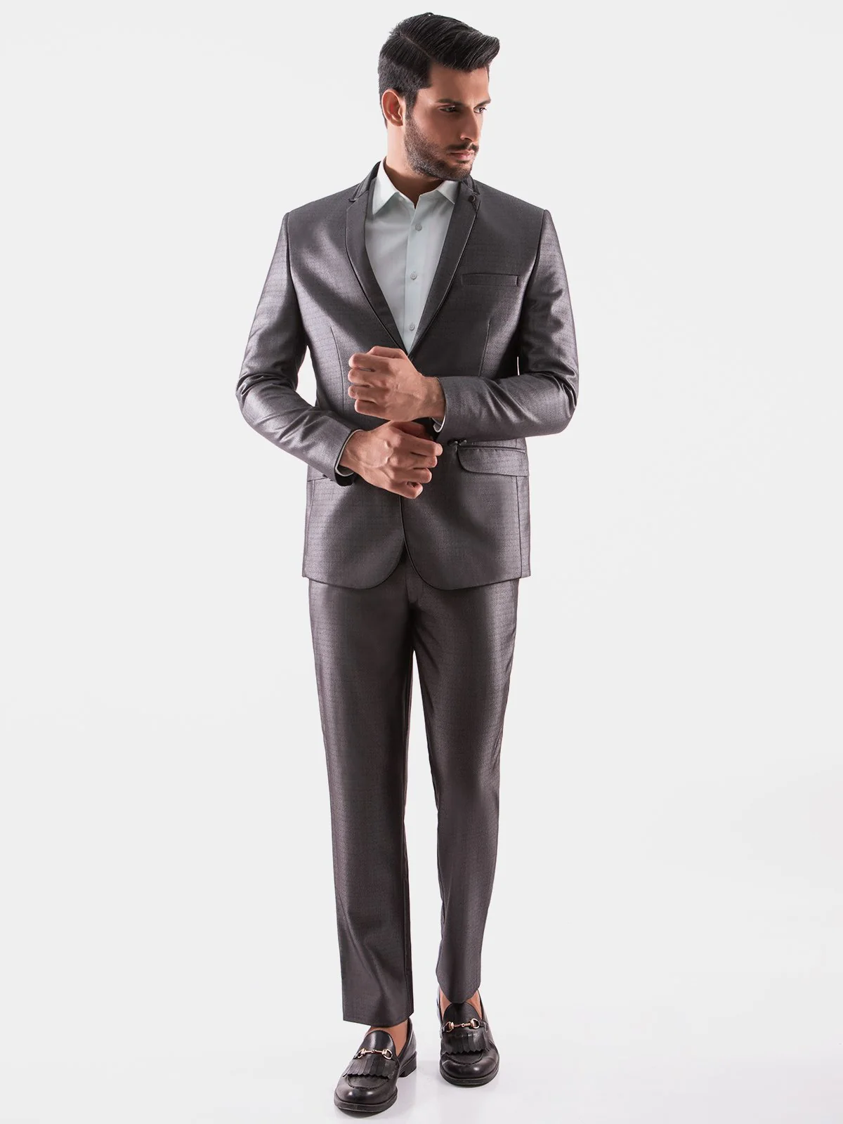 Men's Grey Coat Pant - EMTCPC19-6686