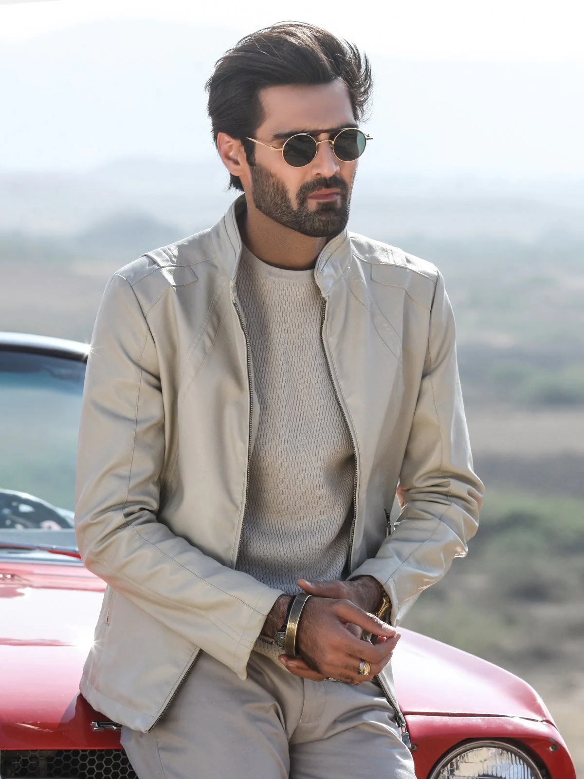 Men's Beige Jacket - EMTJ18-015