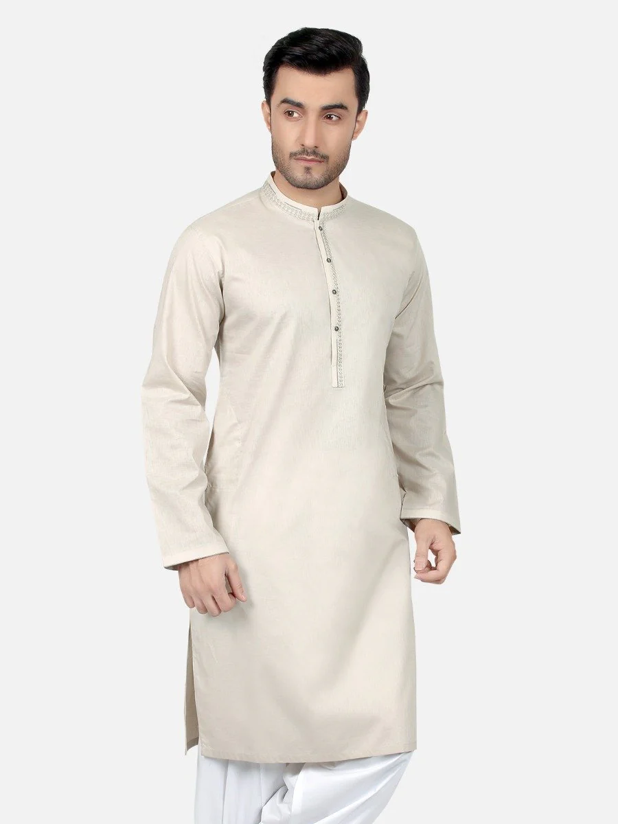 Men's Light Green Kurta - EMTK18S-9628