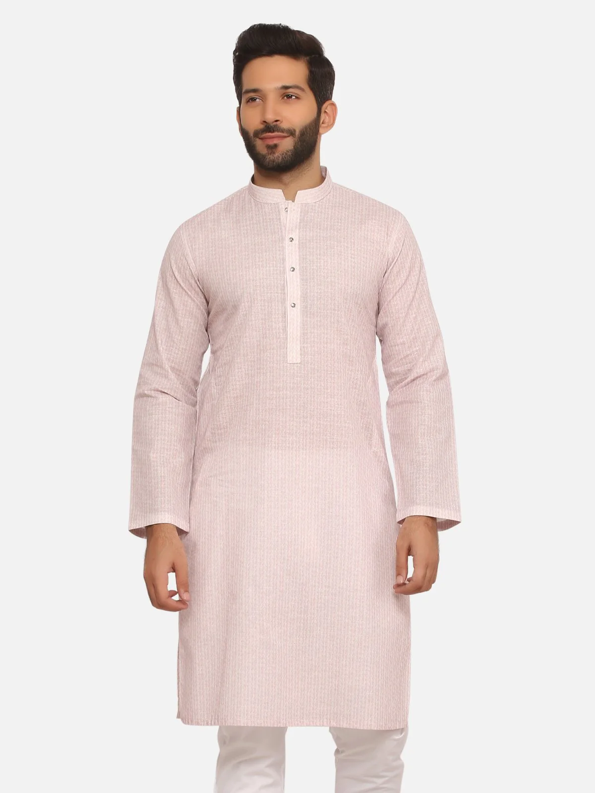 Men's Light Pink Kurta - EMTK20S-99001