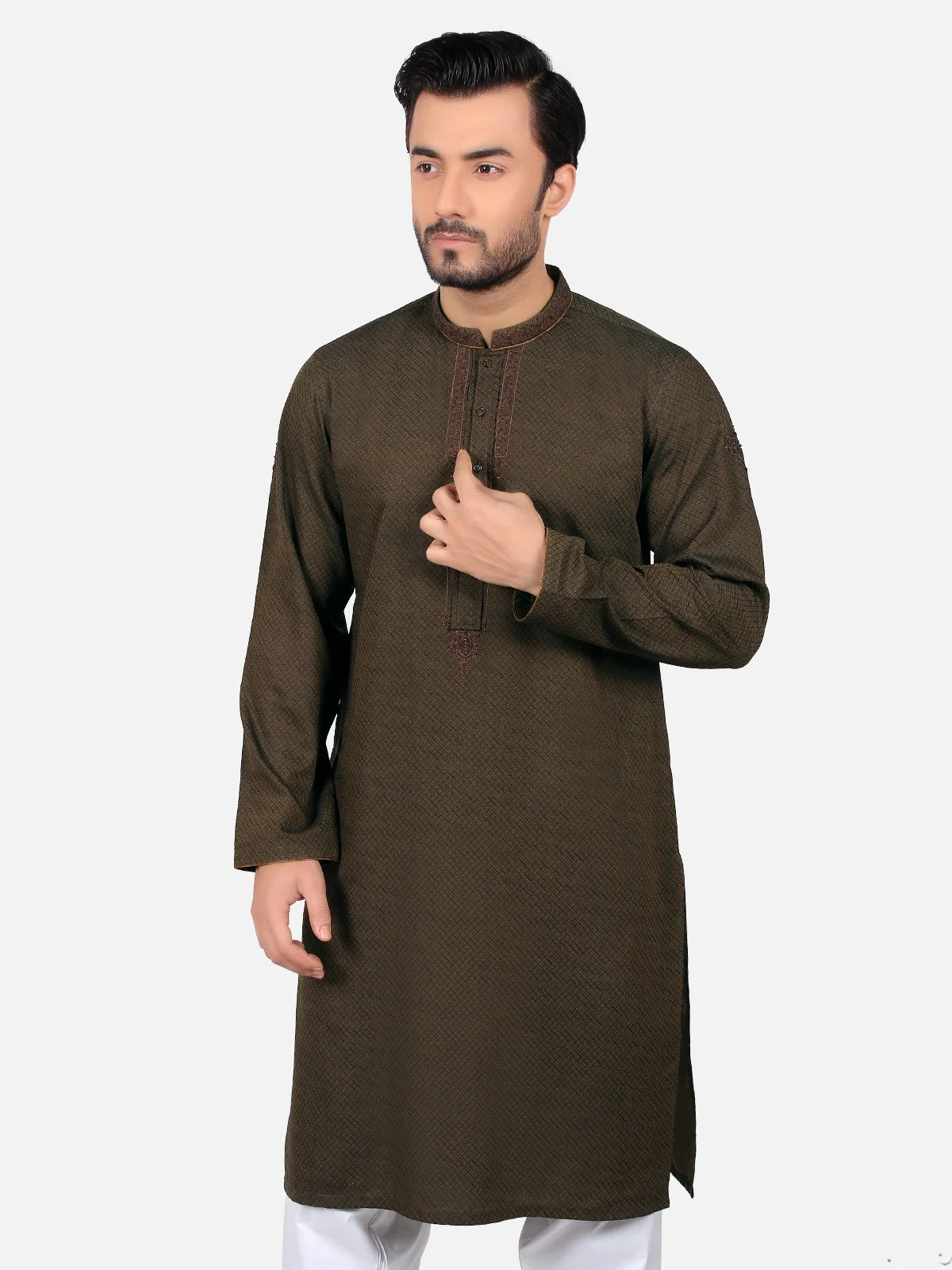 Men's Brown Kurta Ceremonial - EMTKC18-033