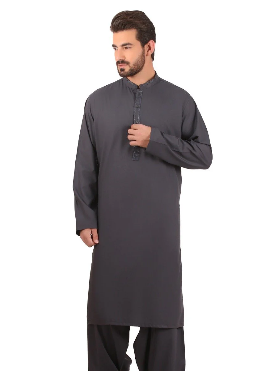 Men's Mid Night Blue Shalwar Kameez - EMTKS20S-40843